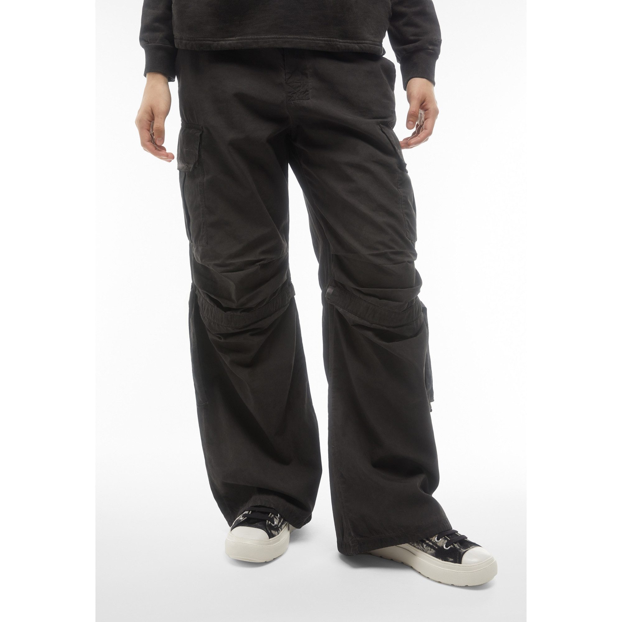 Freddy Cargohose Low WaistVolle LängeBlack Low Waist, Volle Länge