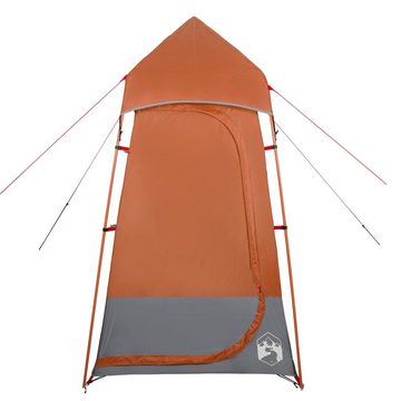 vidaXL Kuppelzelt Zelt Sichtschutzzelt Grau und Orange 121x121x225 cm 190T Taft