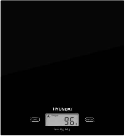 Hyundai Küchenwaage »KVE893B«, bis zu 5 kg, LCD-Display, TARE-Funktion