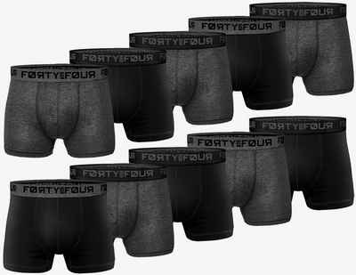 FortyFour Боксерські чоловічі труси, боксерки Herren Männer Unterhosen Baumwolle Premium Qualität perfekte Passform (Spar Pack, 10er Pack) S - 7XL
