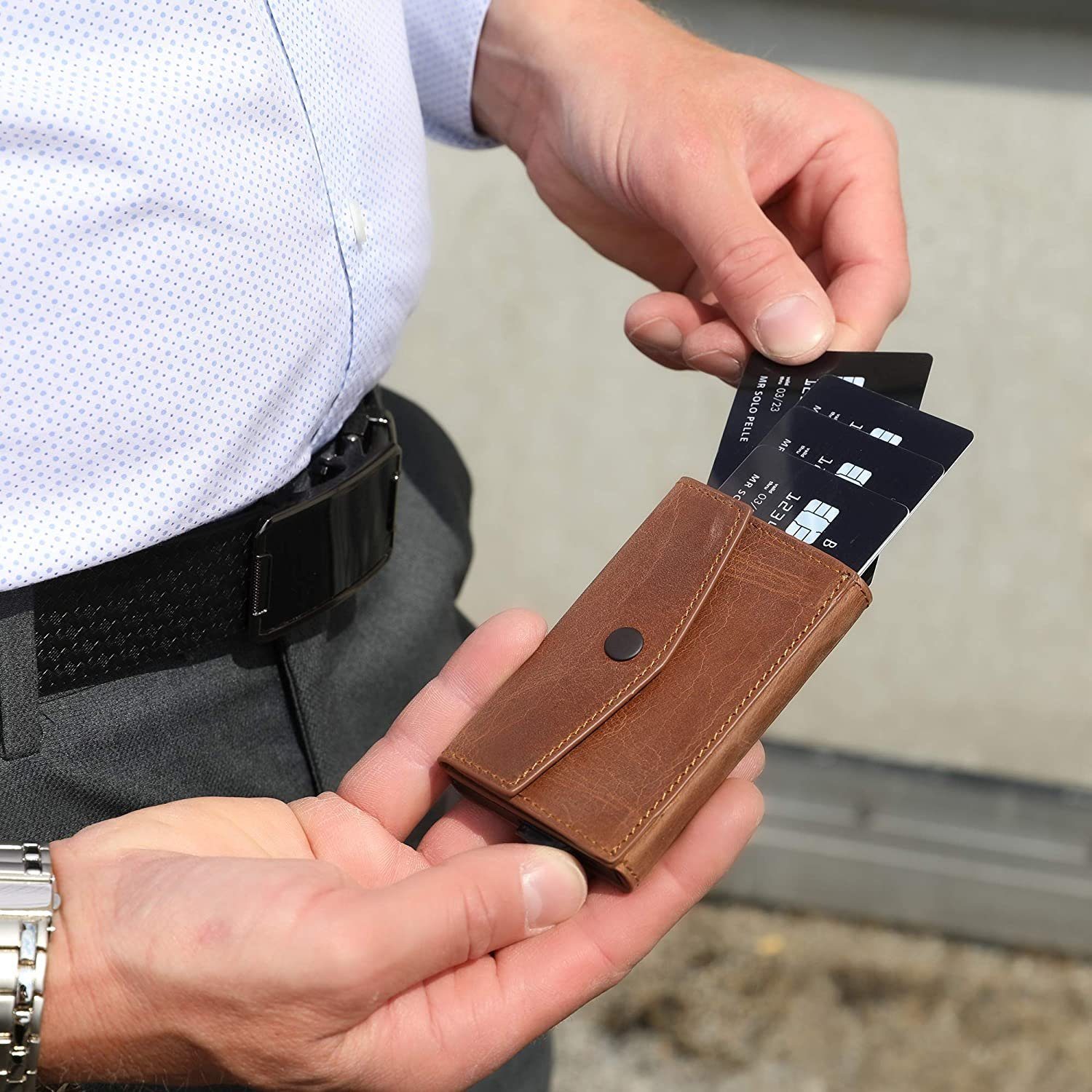 Solo Pelle Mini Geldbörse Kartenetui, Kreditkartenetui, günstig online kaufen