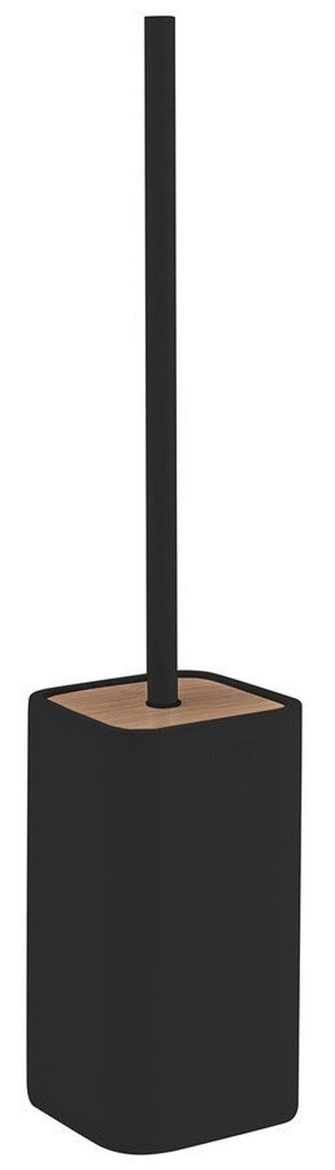 Gedy WC-Reinigungsbürste NINFEA WC-Bürste zum Stellen, Schwarz/Bambus, Gedy-133314