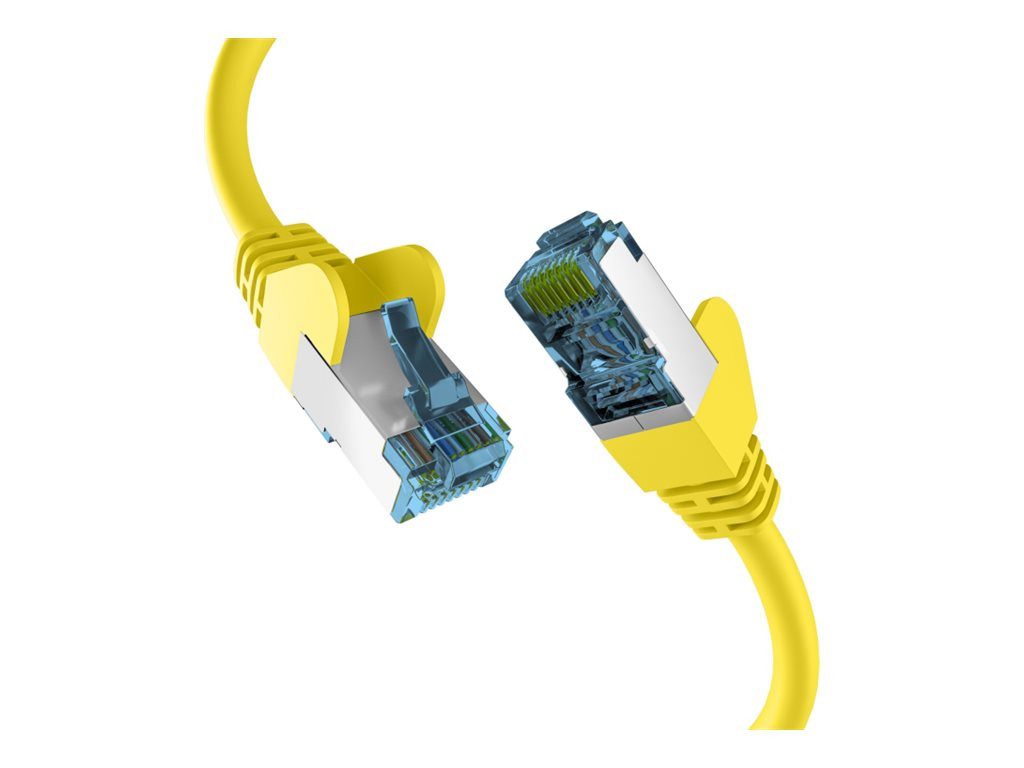 EFB ELEKTRONIK EFB ELEKTRONIK RJ45 PATCHKABEL mit CAT7 ROHKABEL GELB 20m Netzwerkkabel