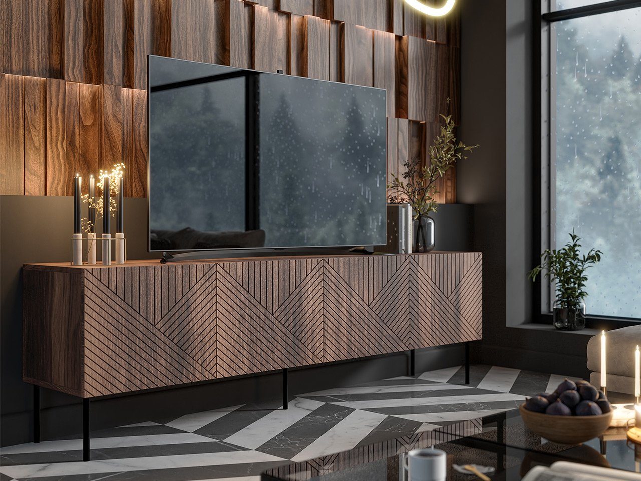 MIRJAN24 TV-Schrank Art Deco 4D 190 günstig online kaufen