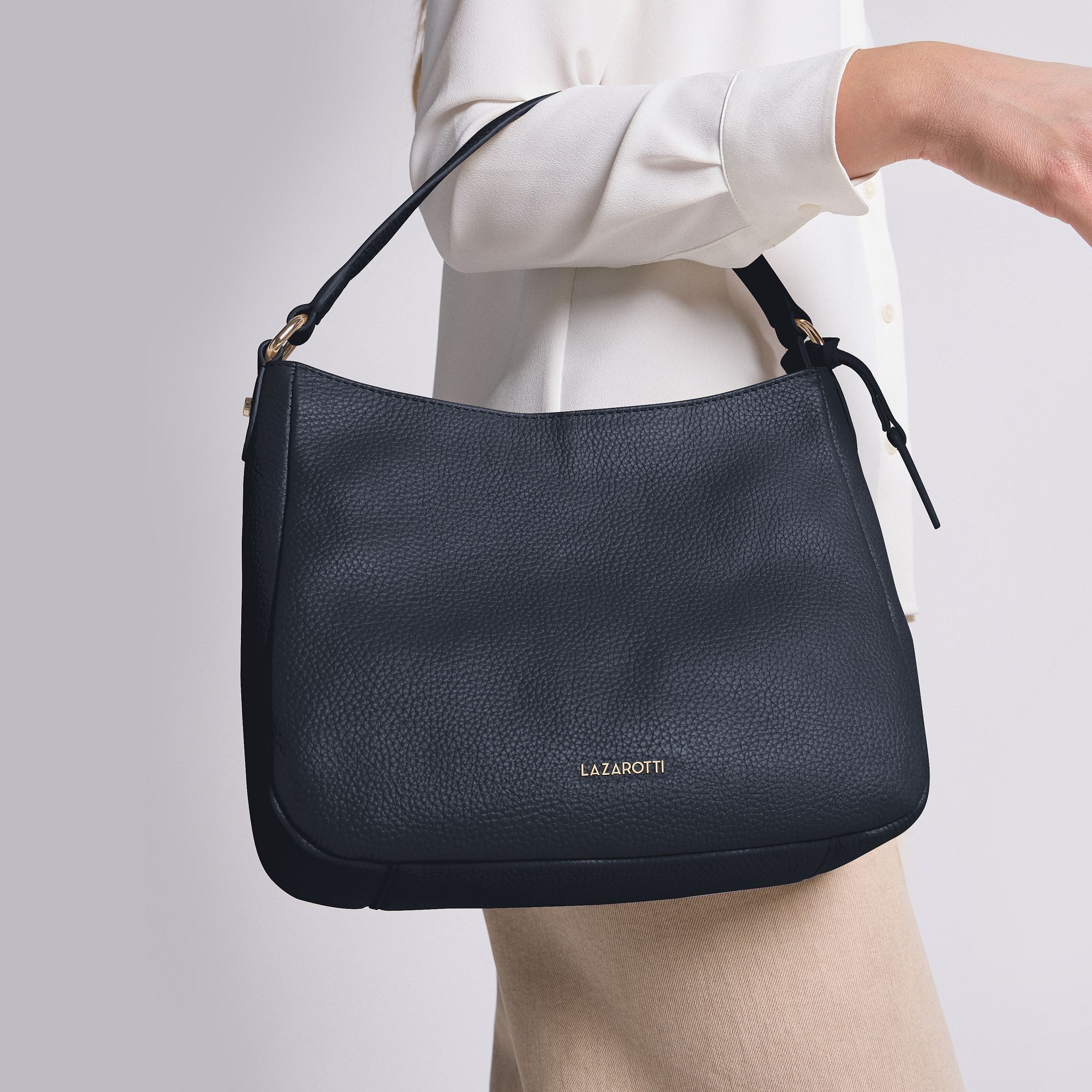 Lazarotti Schultertasche Bologna Leather1, Leder günstig online kaufen
