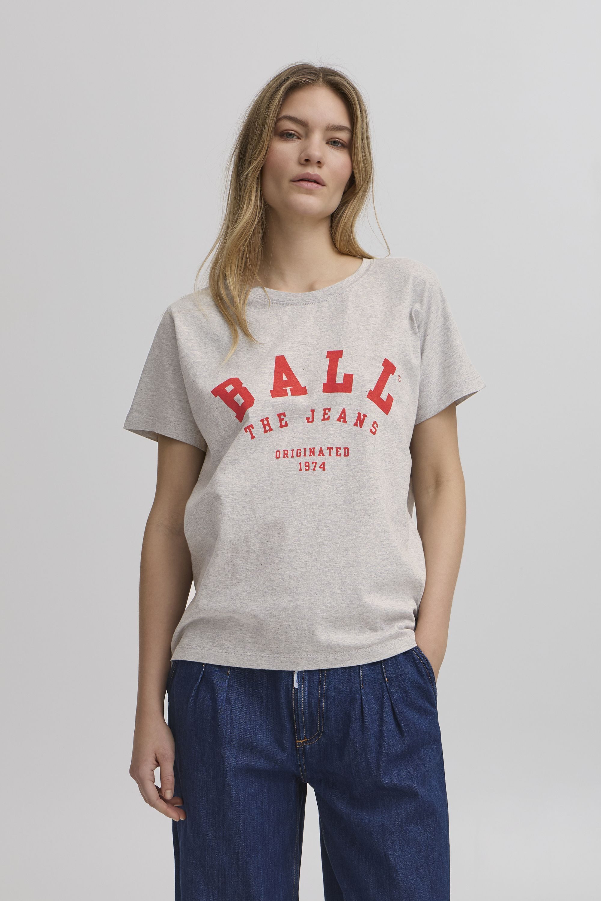 Ball T-Shirt Kurzarm-Bluse BAMALDINI