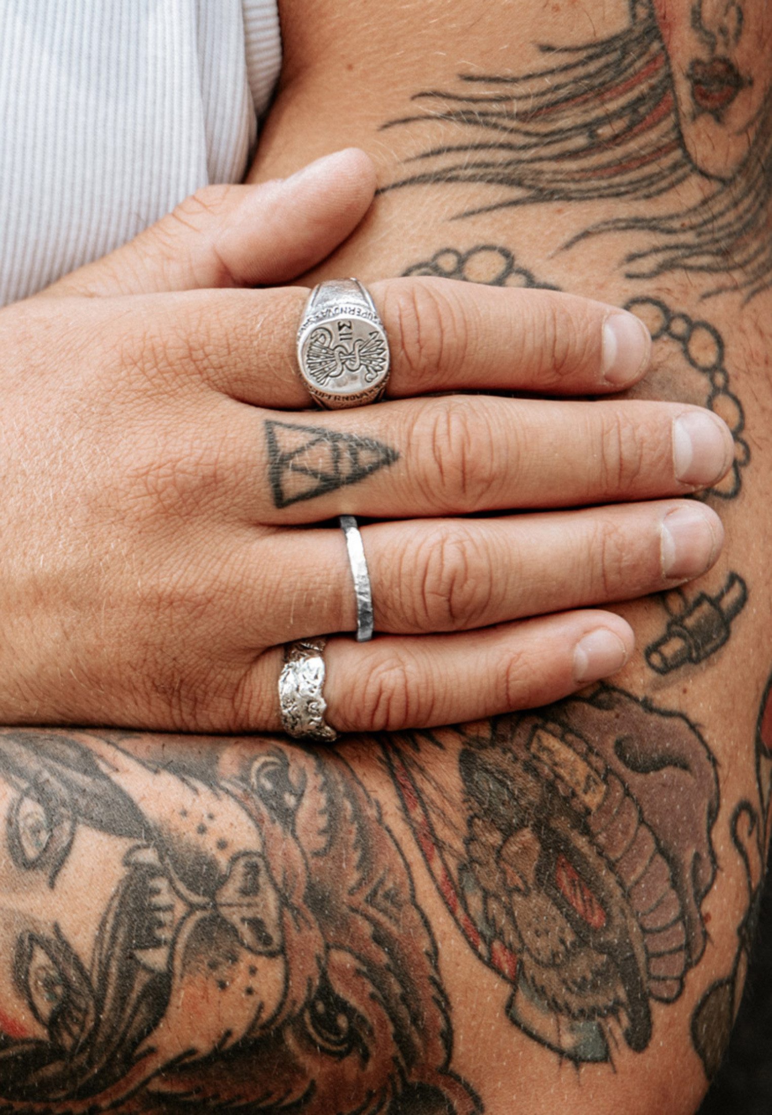 HAZE & GLORY Silberring Bandring - Zion Schmales Design 925 Silber – Bild 5 von 5