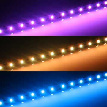 Ogeled LED-Lichterkette 24V LED Modul RGB 25cm, schmal, dimmbar, Farbwechsel, Farbwechsel, Hintergrundbeleuchtung, Bunt, Party-Lichterkette
