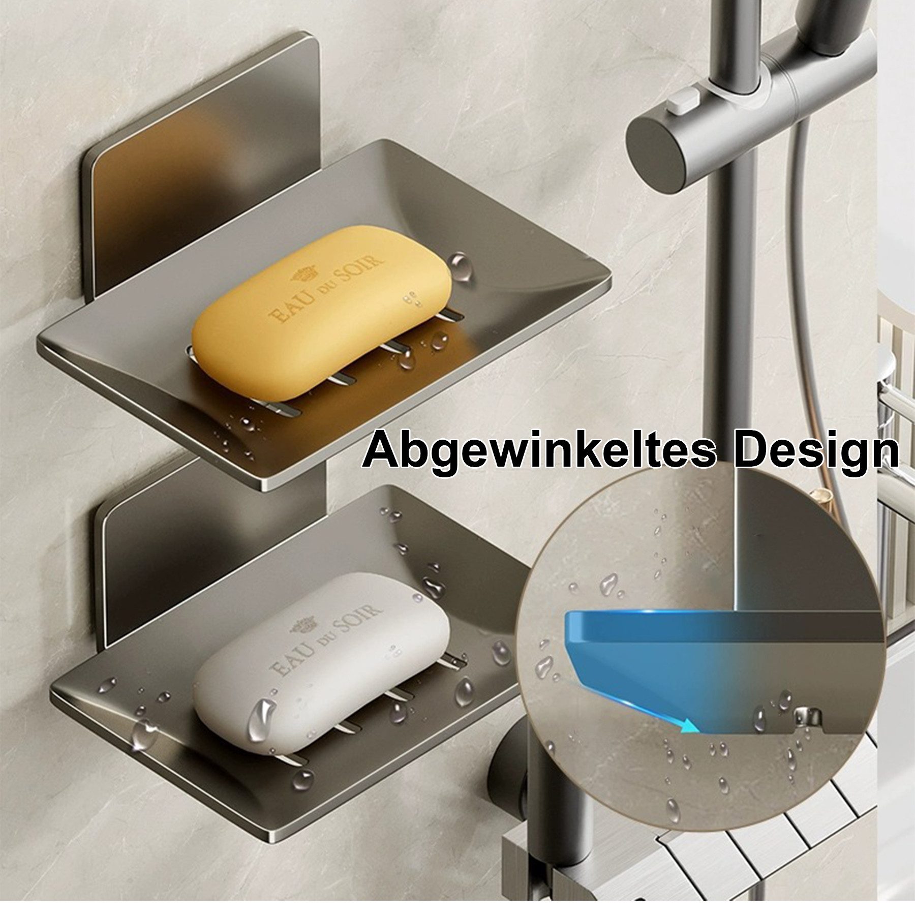 Mutig Seifenschale Seifenschale,Seifenhalter ohne Bohren Edelstahl selbstkl günstig online kaufen