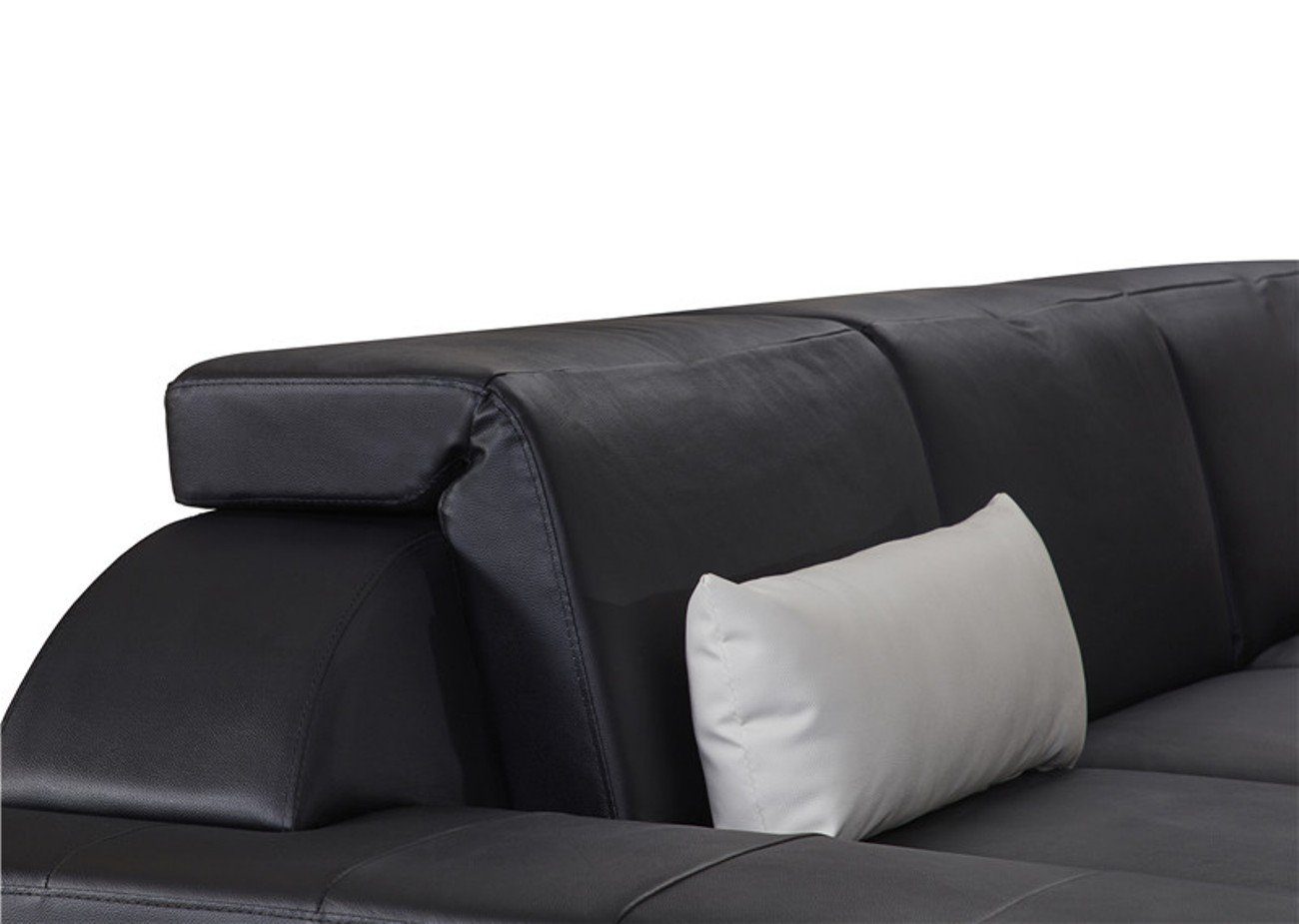 Garnitur Sofa Ecksofa, Schwarz Modern Design Couch Ecksofa JVmoebel Polster