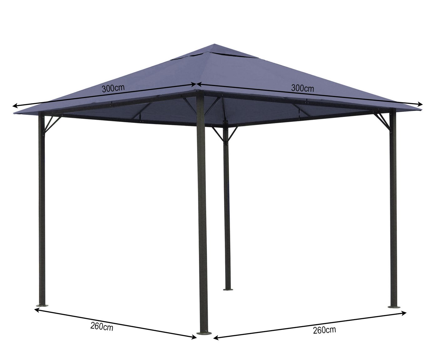 Thumbnail - Quick Star Pavillon Pavillon Nizza 3x3m Grau