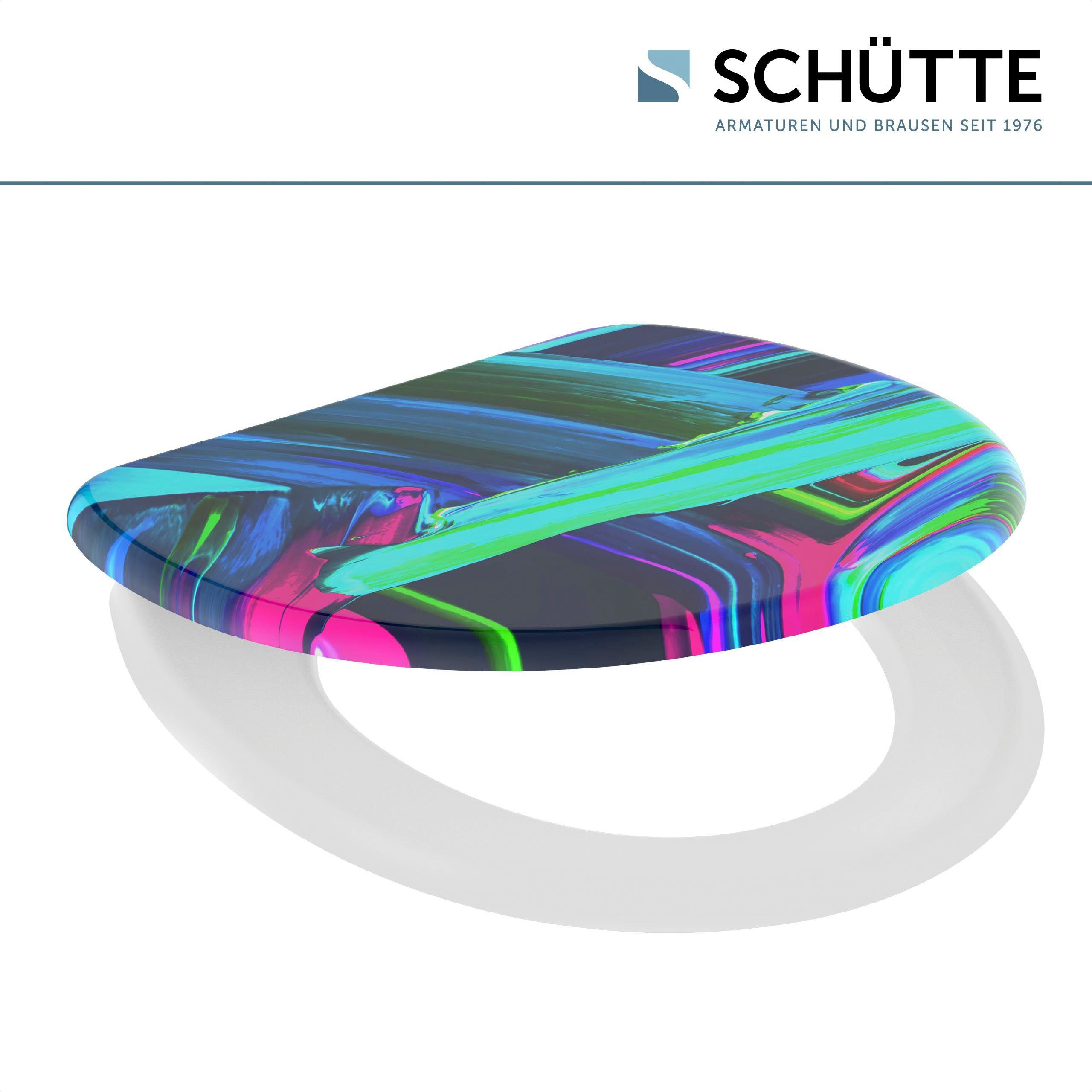 Schütte WC-Sitz Neon Paint, Duroplast, Absenkautomatik günstig online kaufen