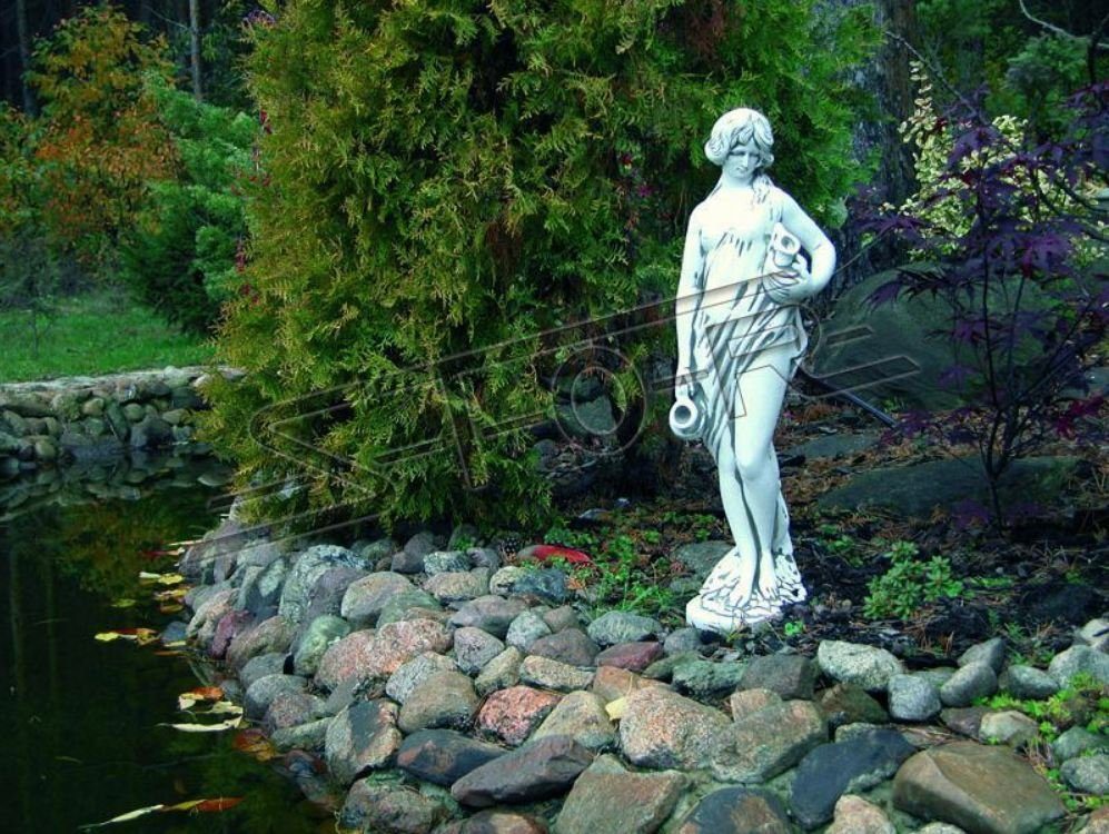 Skulptur JVmoebel Figur Skulpturen Fontainen Figuren Statue Eva Teich Statuen Skulptur