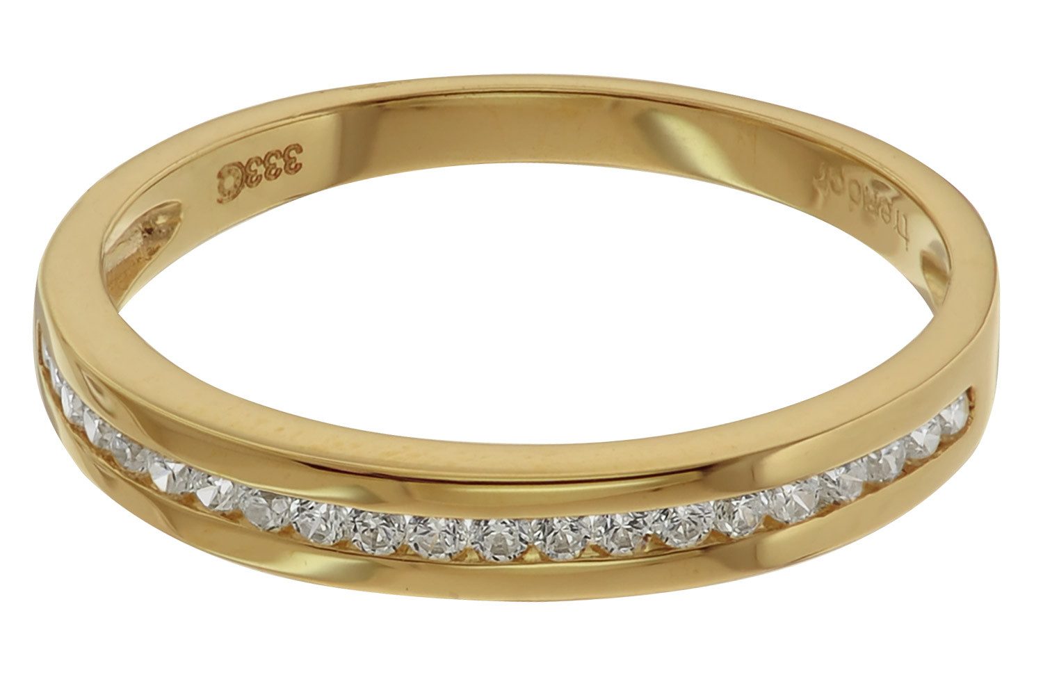 trendor Goldring Damen-Gelbgold 333 / 8K mit Zirkonia günstig online kaufen