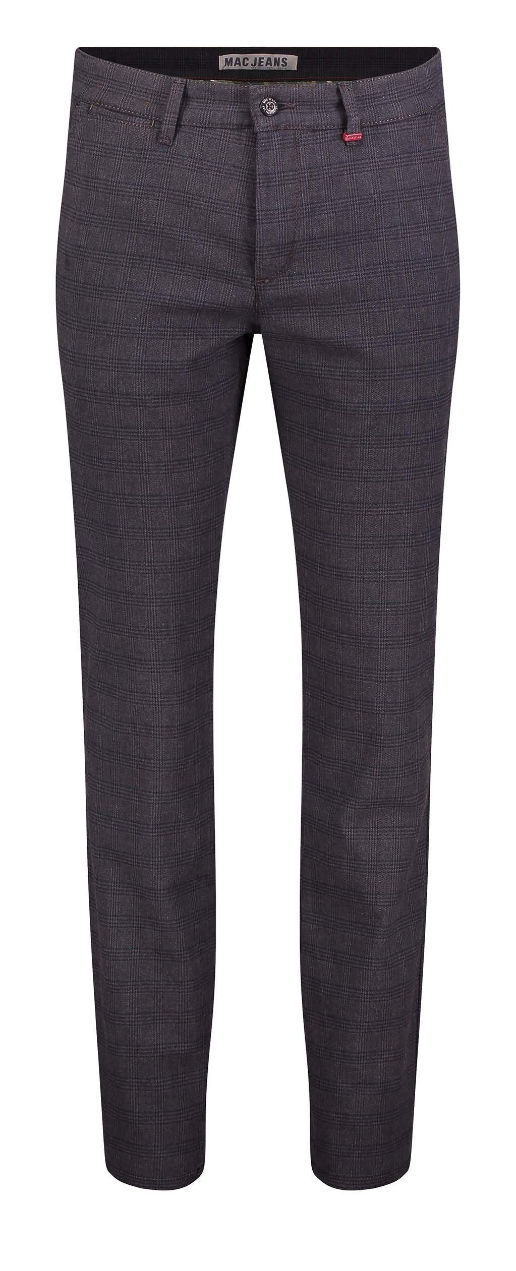 MAC 5-Pocket-Jeans MAC LENNOX deep brown check 6365-00-0751L 290K