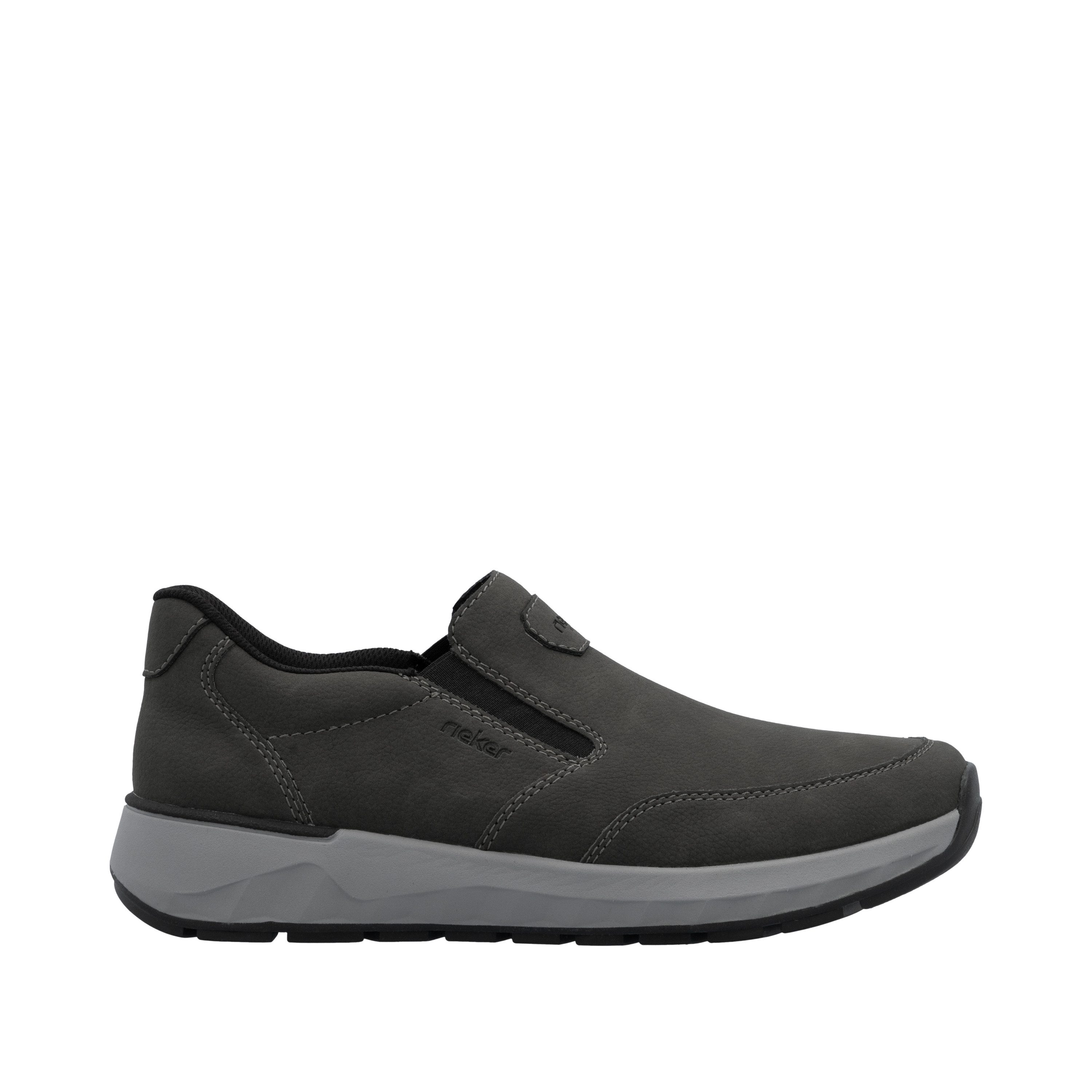 Rieker Slipper Schlupfschuh, Halbschuh, Slip-on Sneaker mit Ziernähte