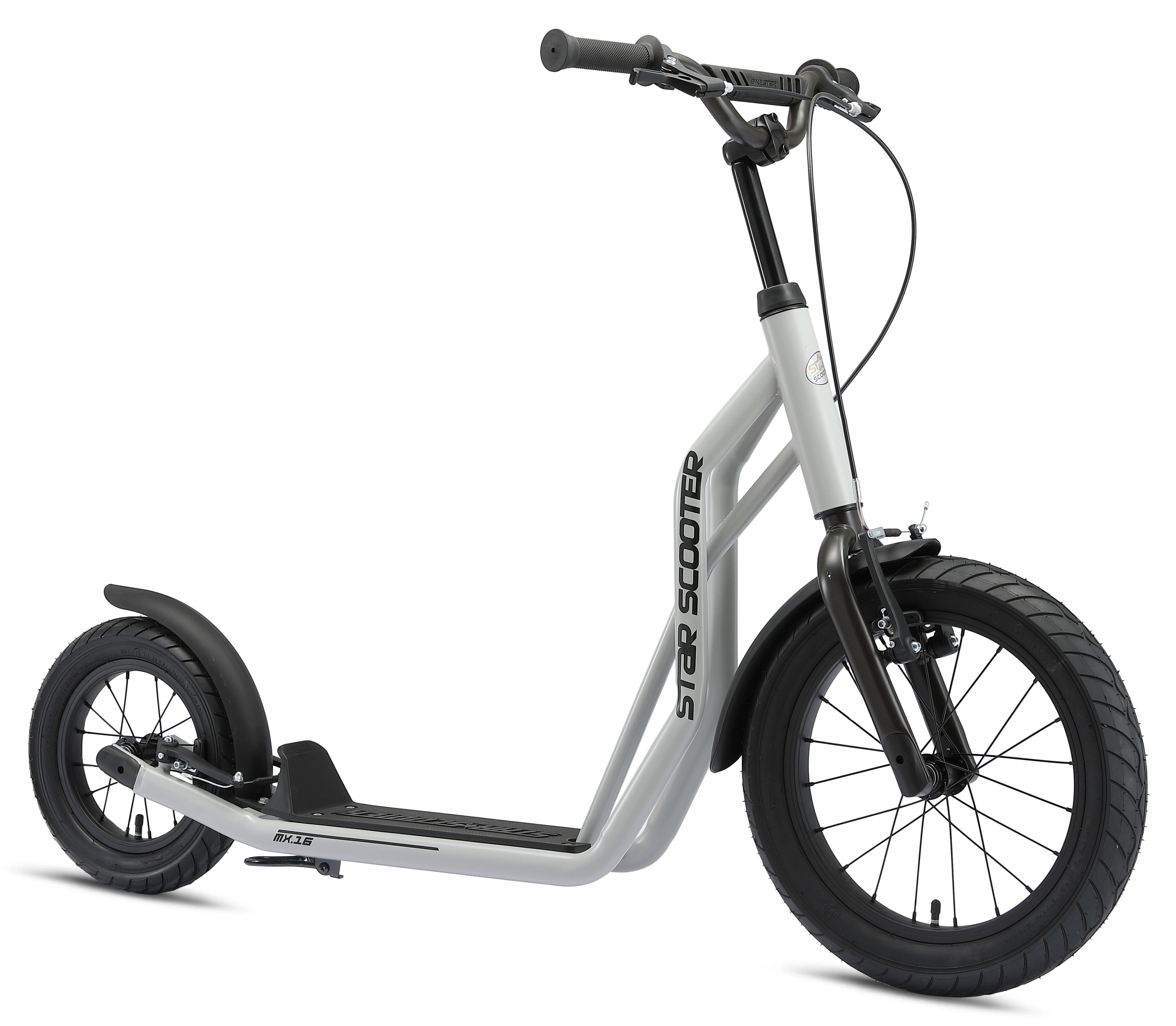 Star-Scooter Cityroller 16 Zoll, ab 8 Jahre, Kinder City Roller ab 140 cm, Jungen, Mädchen, Höhenverstellbar, Seitenständer