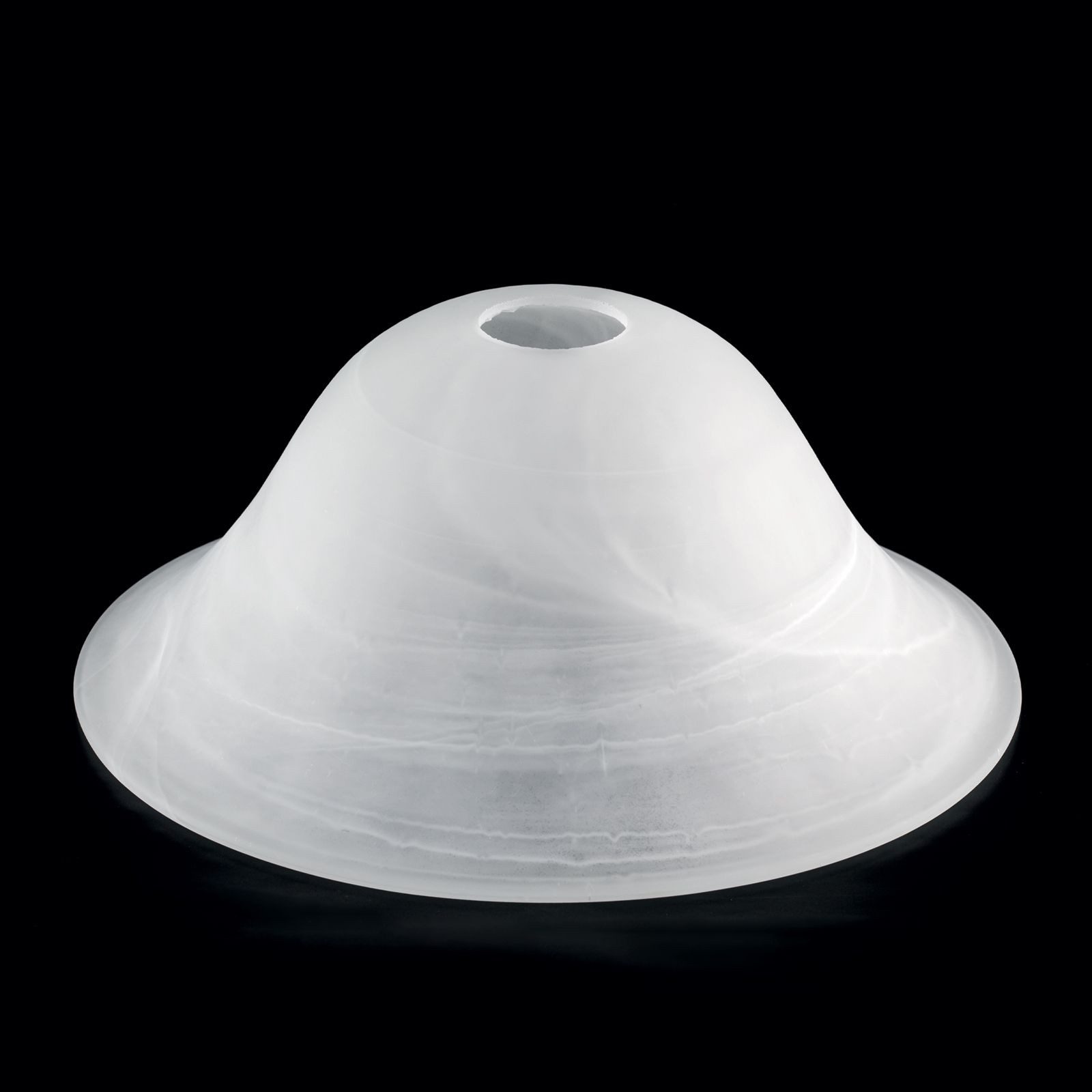 Orion Leuchten Lampenschirm Ersatzglas Lampenschirm (270 mm) Lochmaß E27 42mm Alabaster