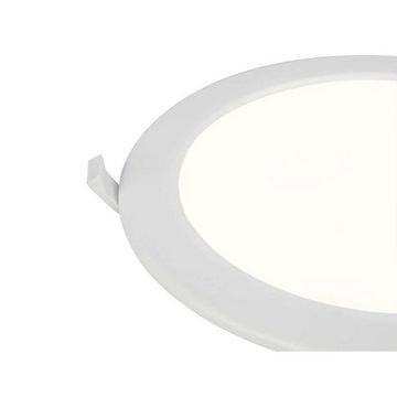 etc-shop LED Einbaustrahler, LED-Leuchtmittel fest verbaut, Warmweiß, LED Einbau Lampe Aluminium Leuchte Weiß Opal Sensor Bade Zimmer