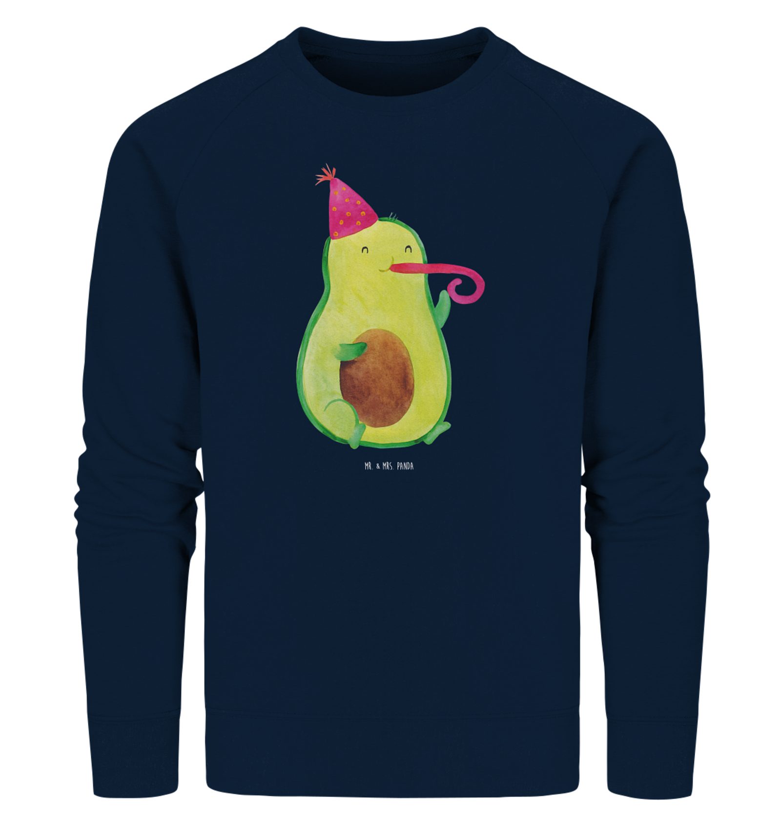 Longpullover Avocado Feier Größe L - French Navy - Geschenk, Fete, Unisex, Gute La