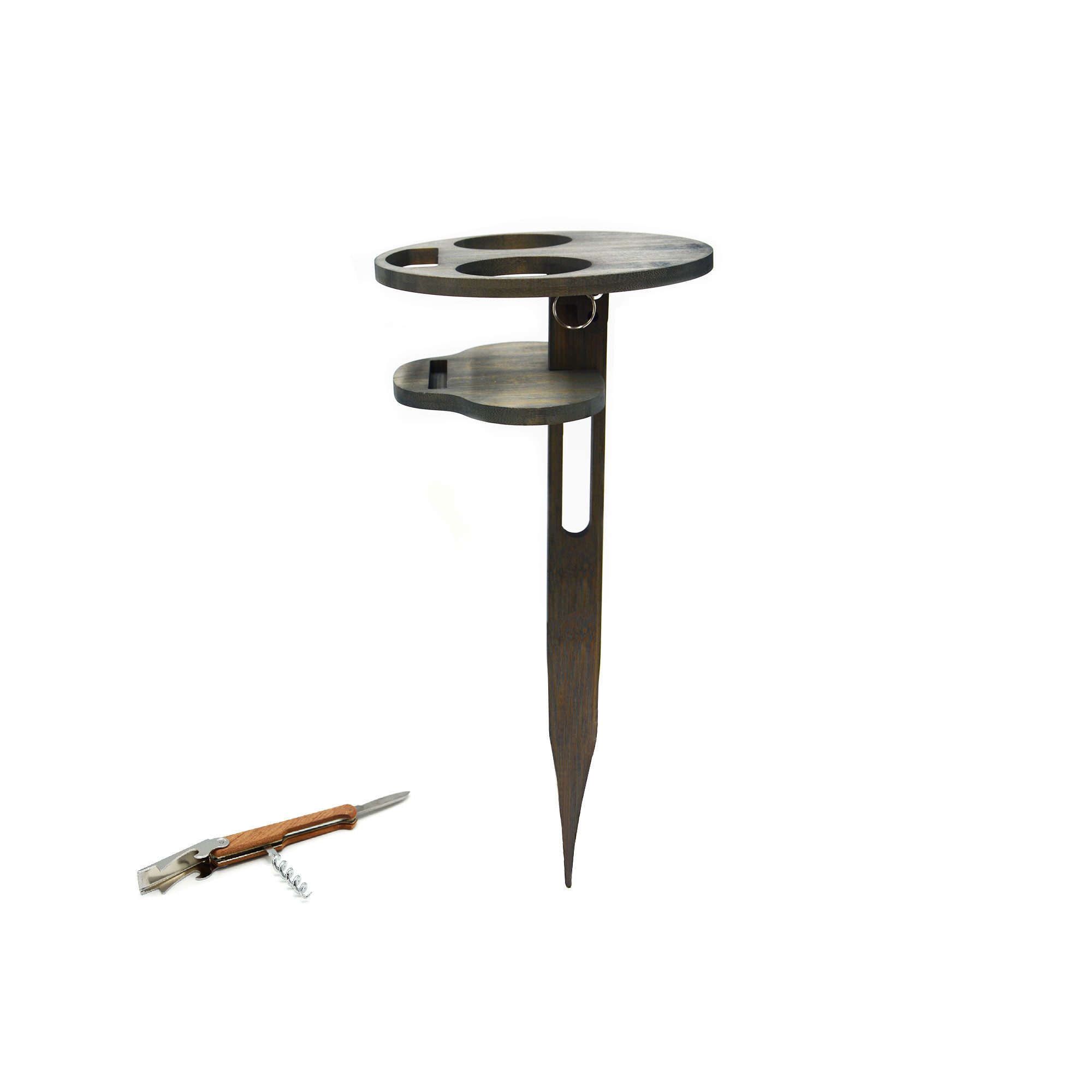 UNUS GARDEN Klapptisch Bierhalter klappbar,Biertisch aus Bambus (2-St) günstig online kaufen