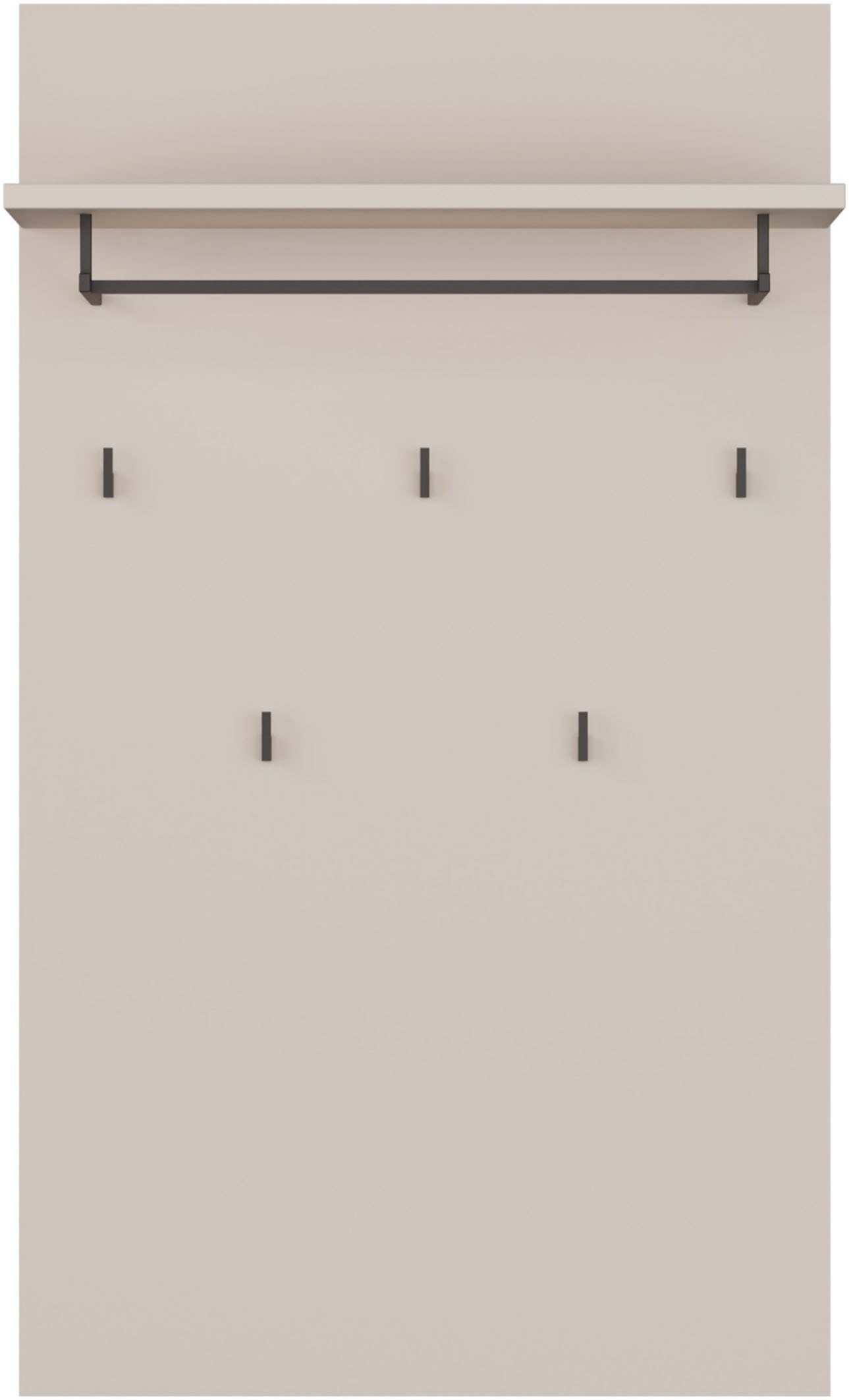 FORTE Garderobenpaneel, B/H/T 74/127/30 cm, Wandmontage