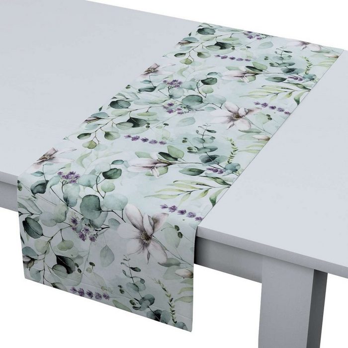 Dekoria Tischläufer Rechteckiger Tischläufer 40 × 130 cm Flowers 143-66