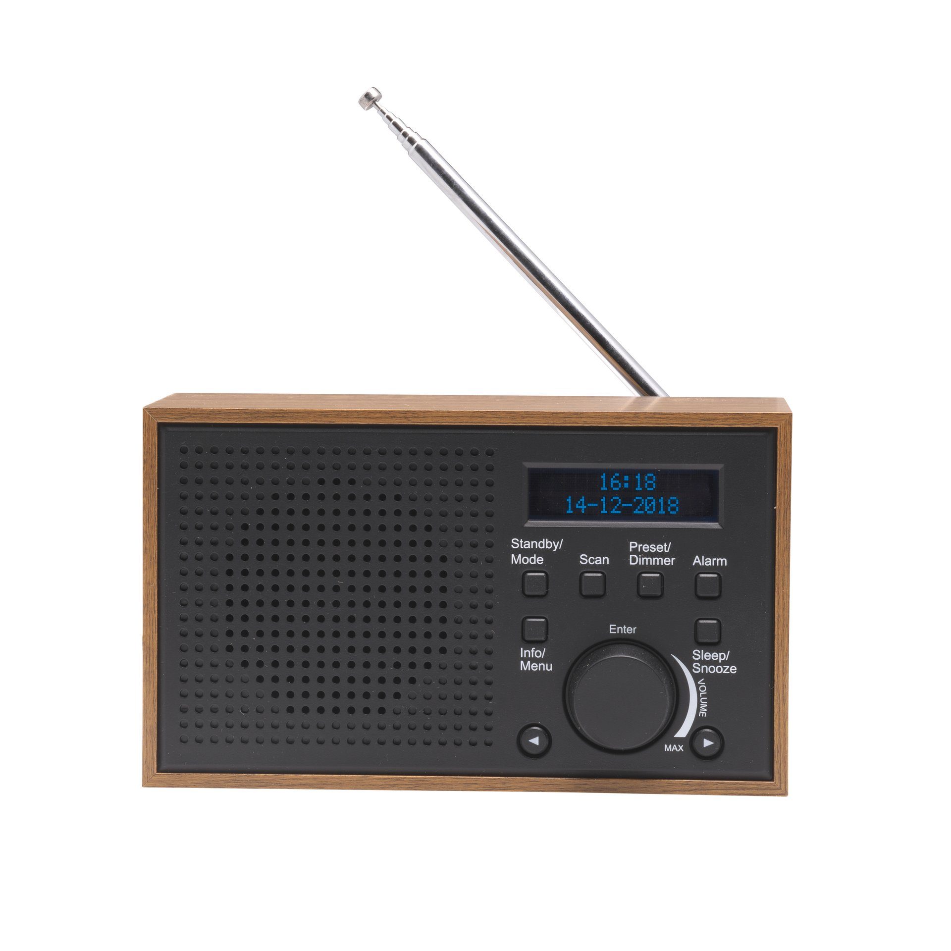 Denver Denver Radio DAB-46 dark grey Radio (Digitalradio (DAB), 2 W), DAB+  Digitalradio und zusätzlich eingebautes FM-Radio