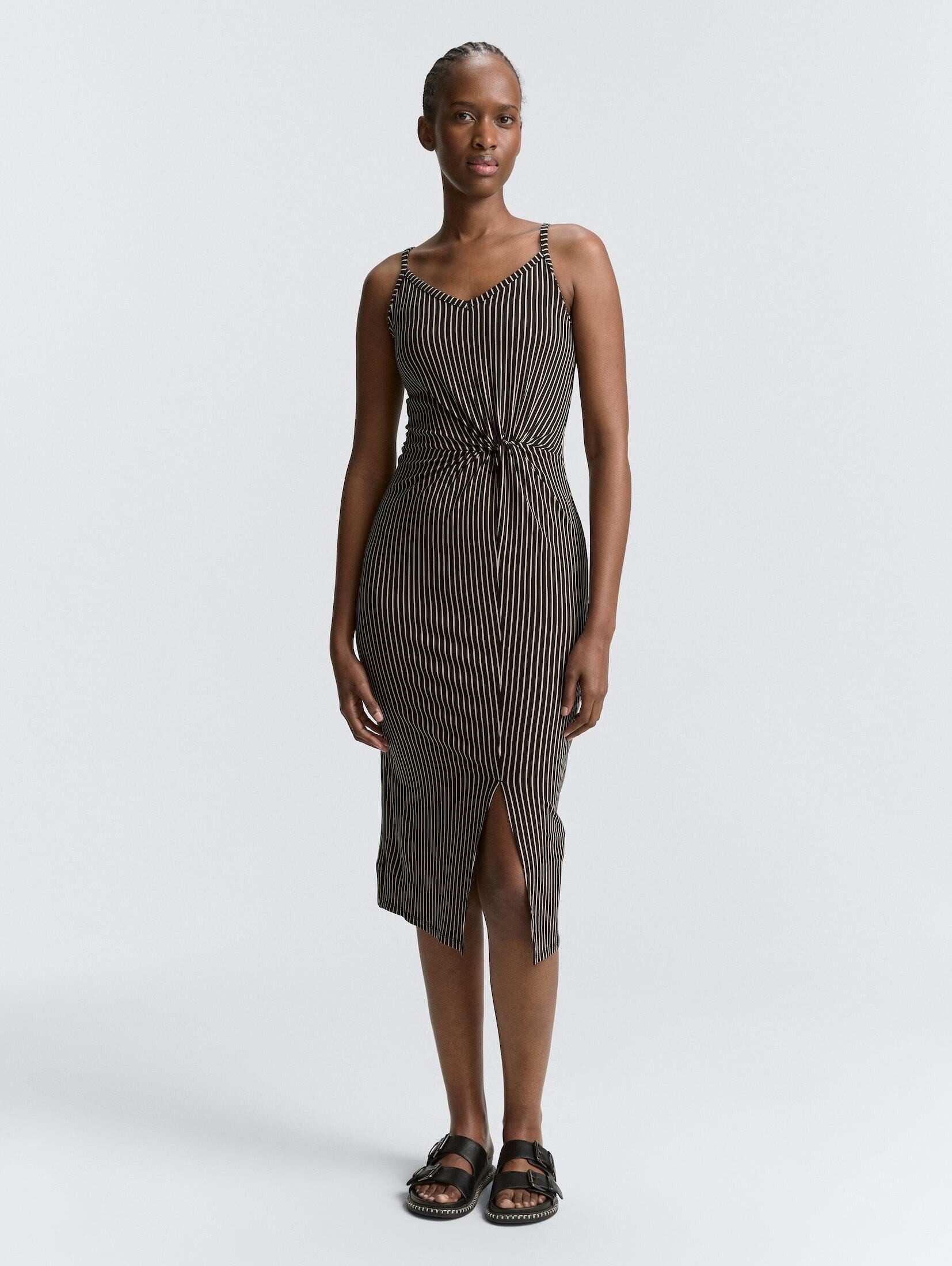 TOM TAILOR Denim Sommerkleid Midi-Trägerkleid mit günstig online kaufen