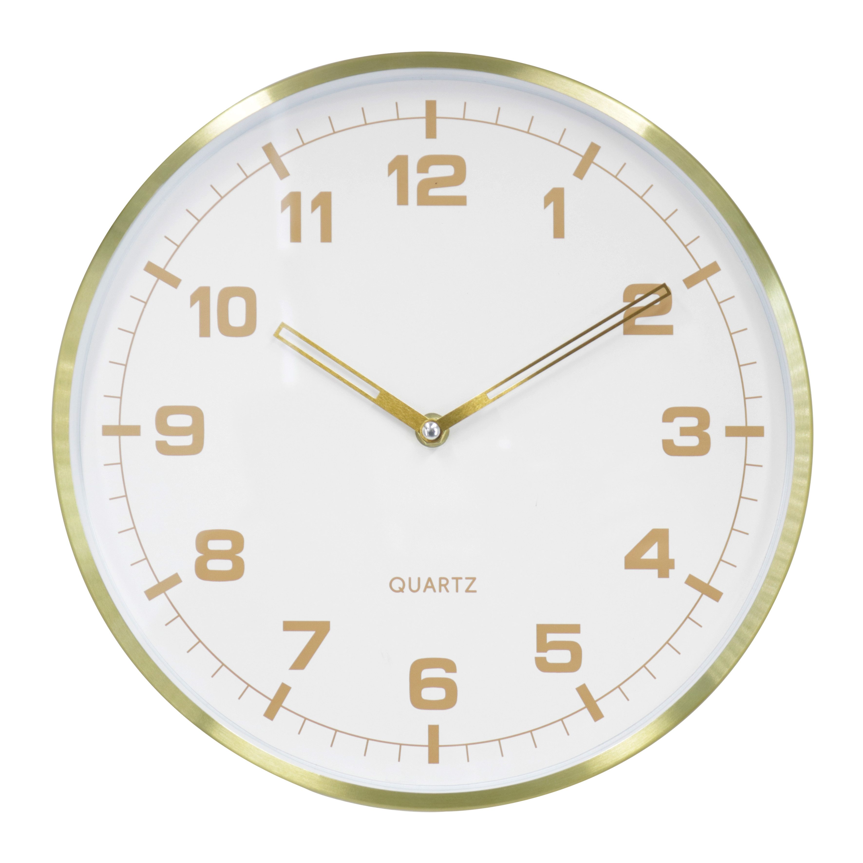 K&L Wall Art Wanduhr Wohnzimmeruhr Aluminium Wanduhr aus Metall Küchenuhr (Moderne Metalluhr aus Aluminium ohne Tick-Geräusche)