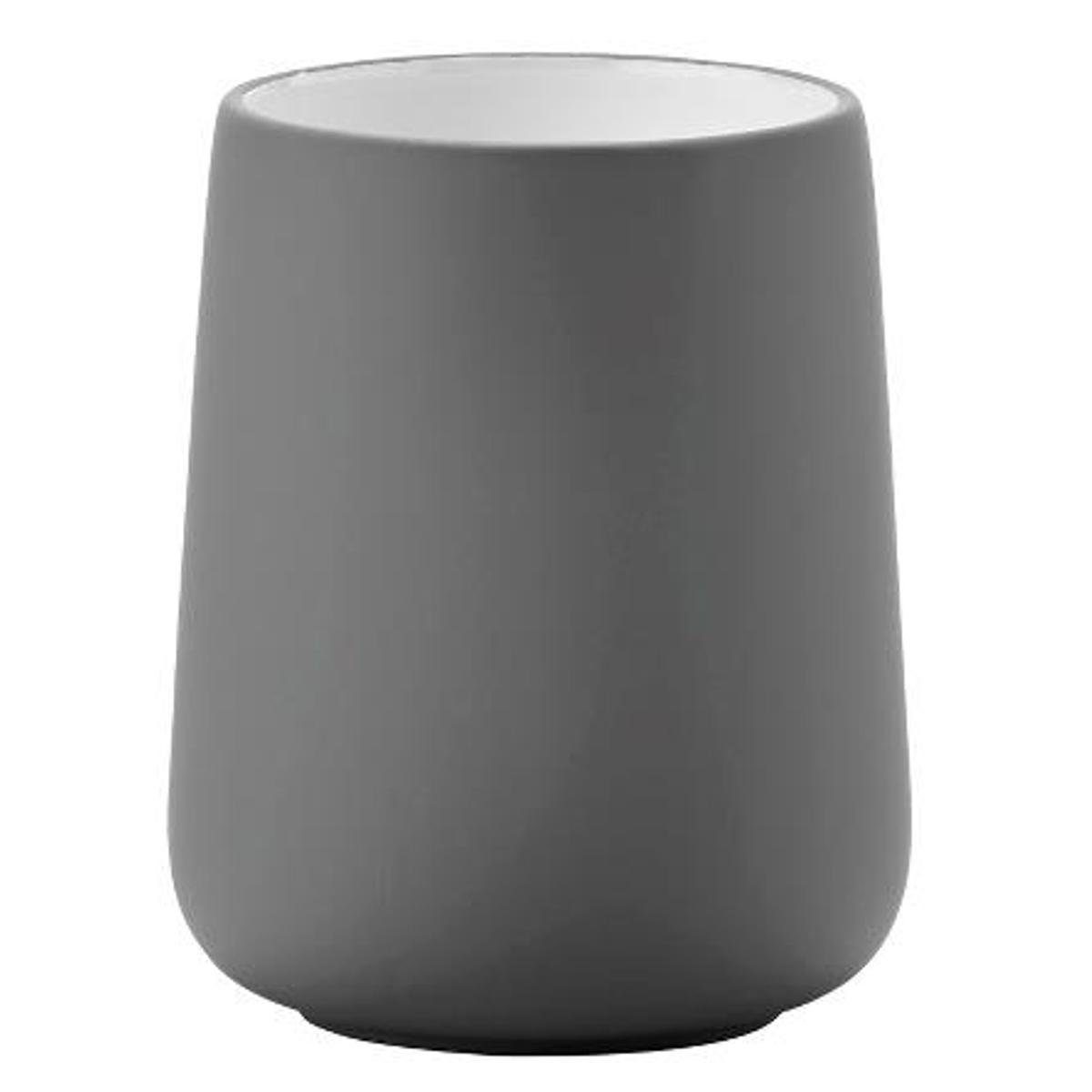 Zone Denmark Zahnputzbecher ZONE Zahnbürstenbecher NOVA mit Soft-Touch, grau, (Stück)