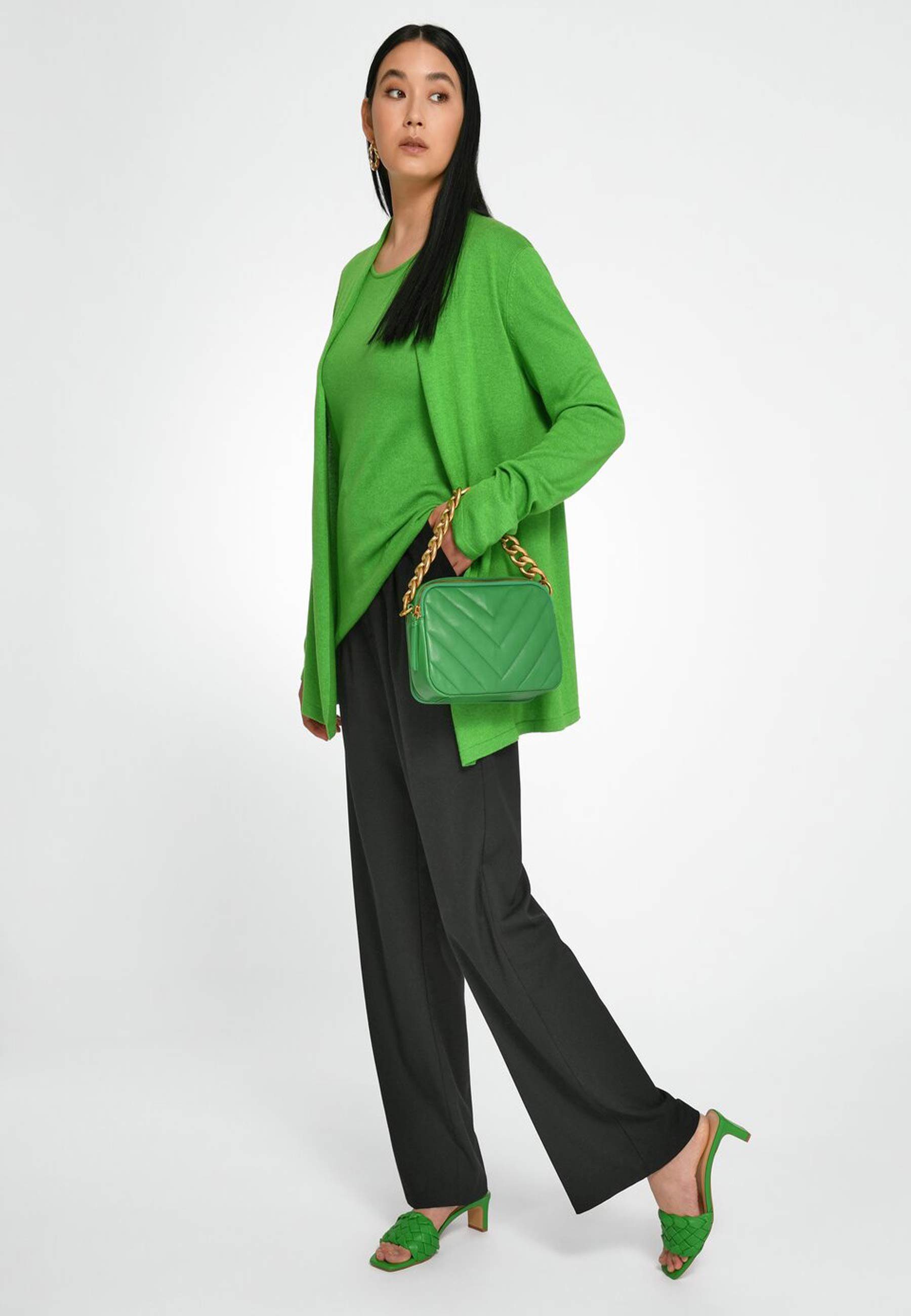 Hahn Strickpullover green Silk Peter