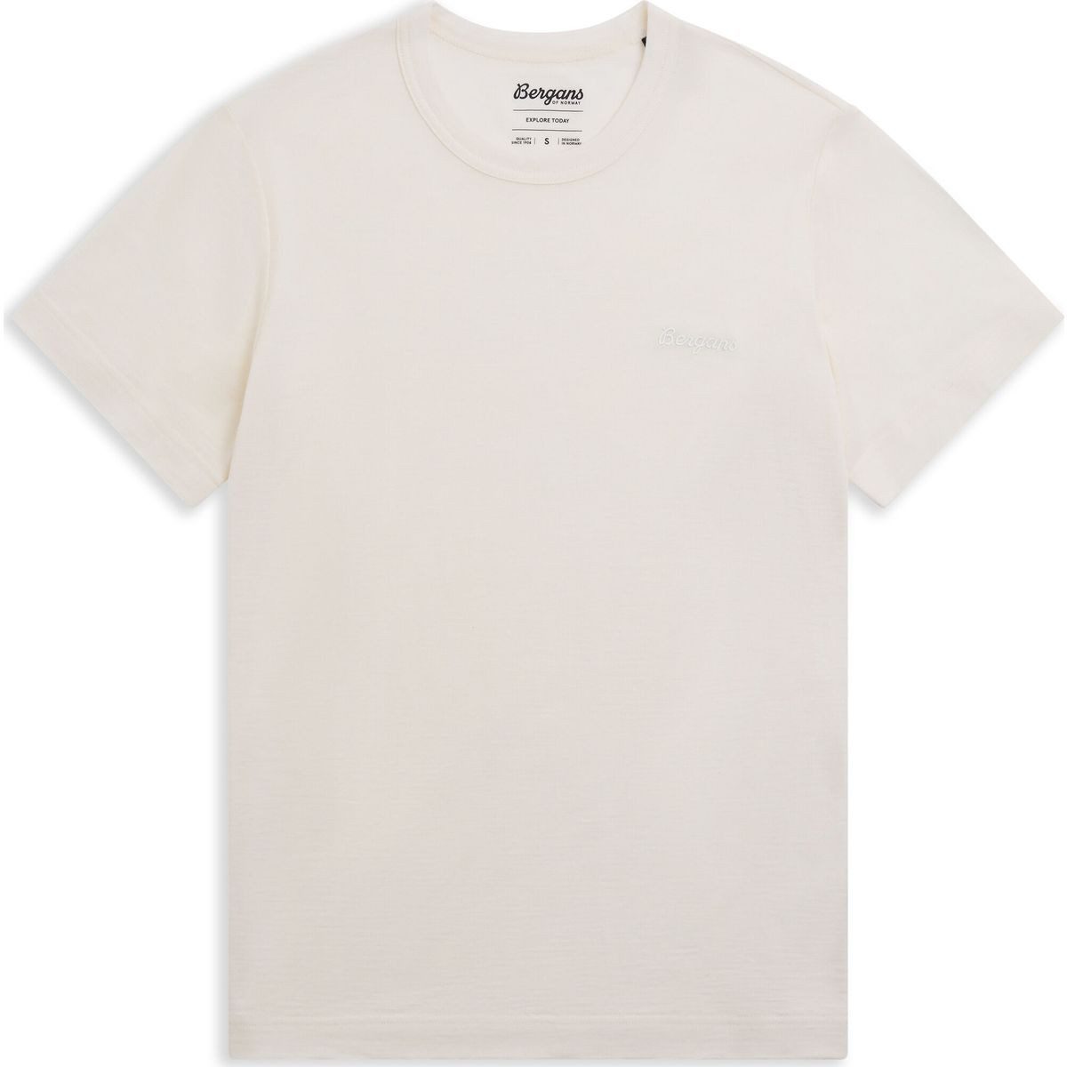 Bergans Kurzarmshirt Logo Merino Tee Women Weiches T-Shirt aus Merinowollmischung für optimalen Komfort bei
