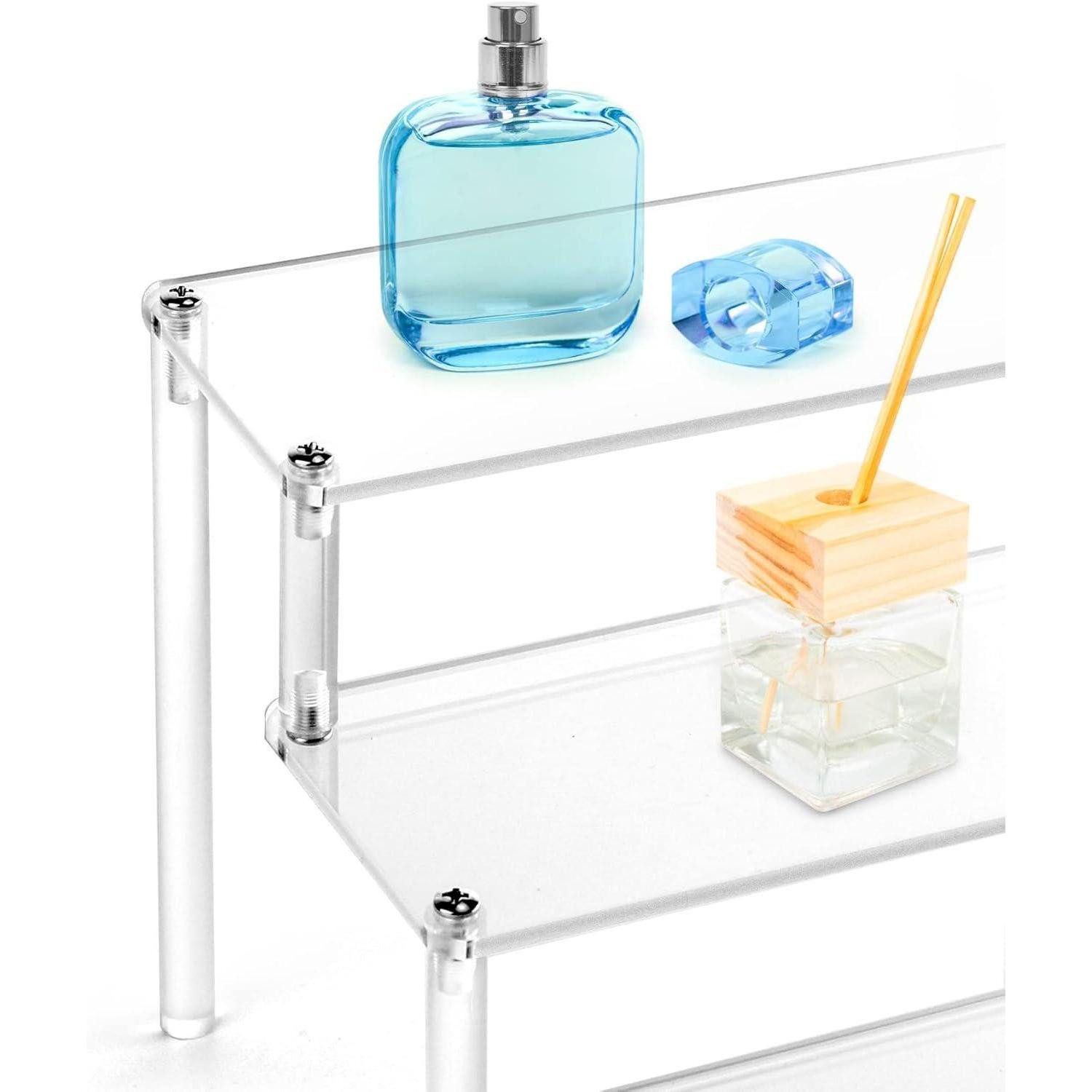 LuxusKollektion Glas 5-Stufig Acryl Display Ständer Transparent Display Regal 30x32x25cm – Bild 3 von 5