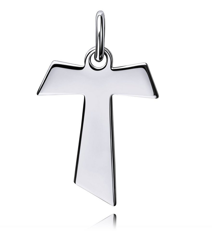 JEVELION Kreuzanhänger Antoniuskreuz Kreuz-Anhänger 925 Silber  (Silberkreuz, für Damen und Herren), Kettenanhänger - Made in Germany