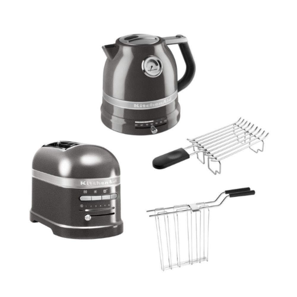 Toaster KitchenAid Artisan Wasserkocher, 2 Scheiben Toaster, Brötchenaufsatz