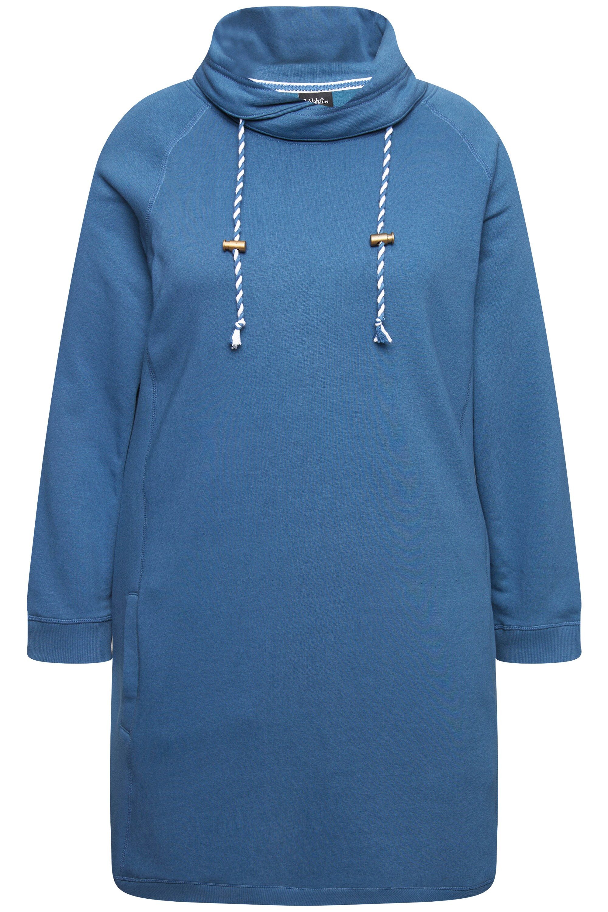 Ulla Popken Jerseykleid Sweatkleid Stehkragen Langarm günstig online kaufen
