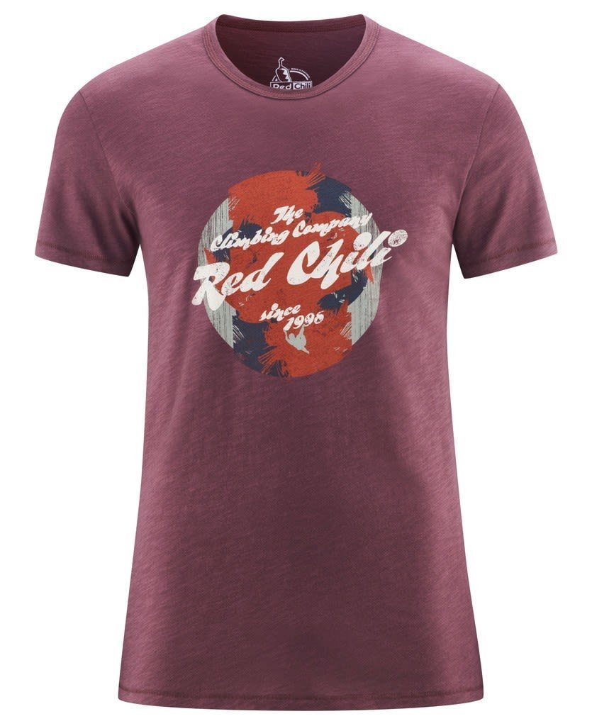 Red Chili T-Shirt Red Chili M Satori T-shirt Ii Herren Kurzarm-Shirt Dark Plum