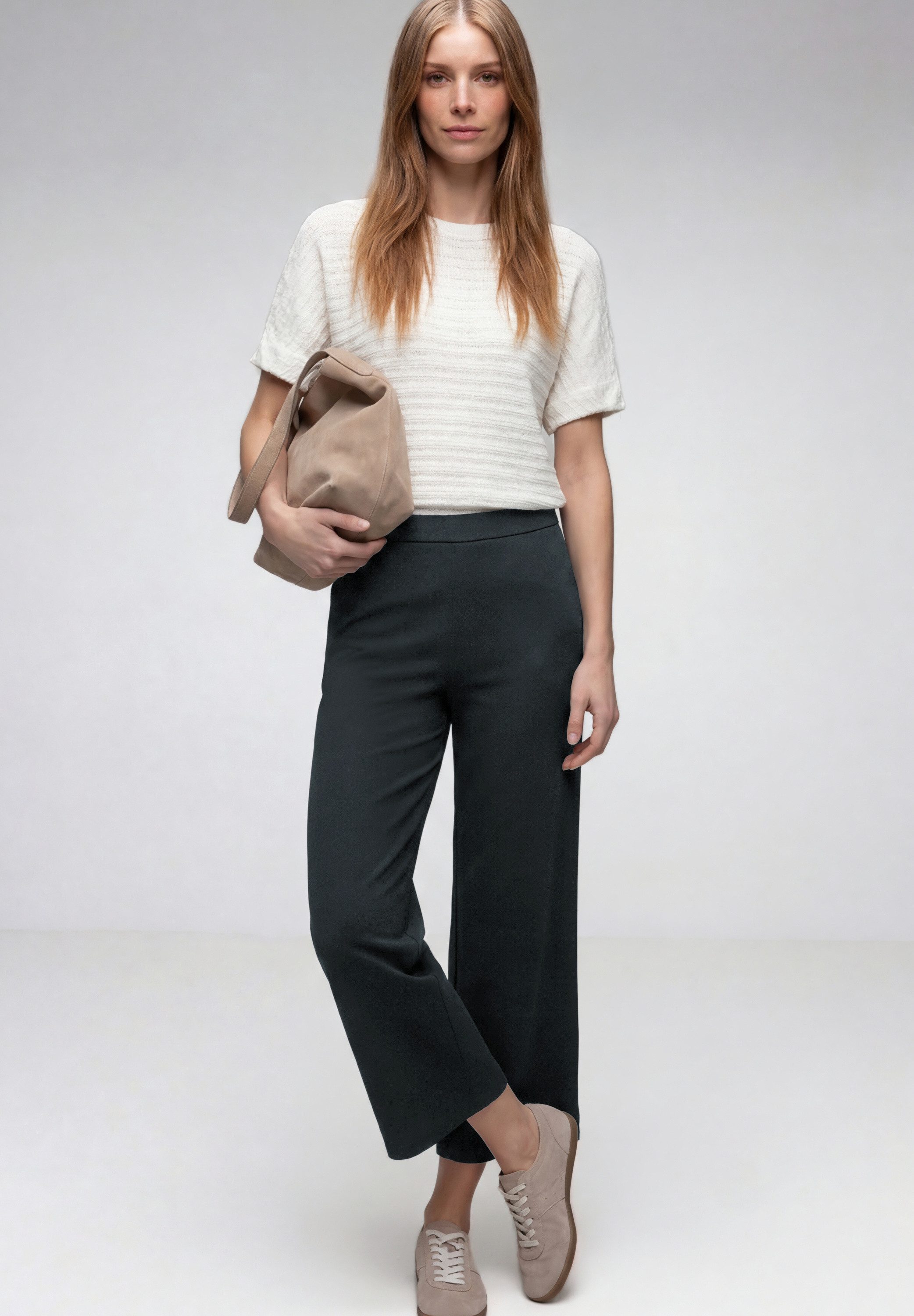 STREET ONE Stoffhose High Waist