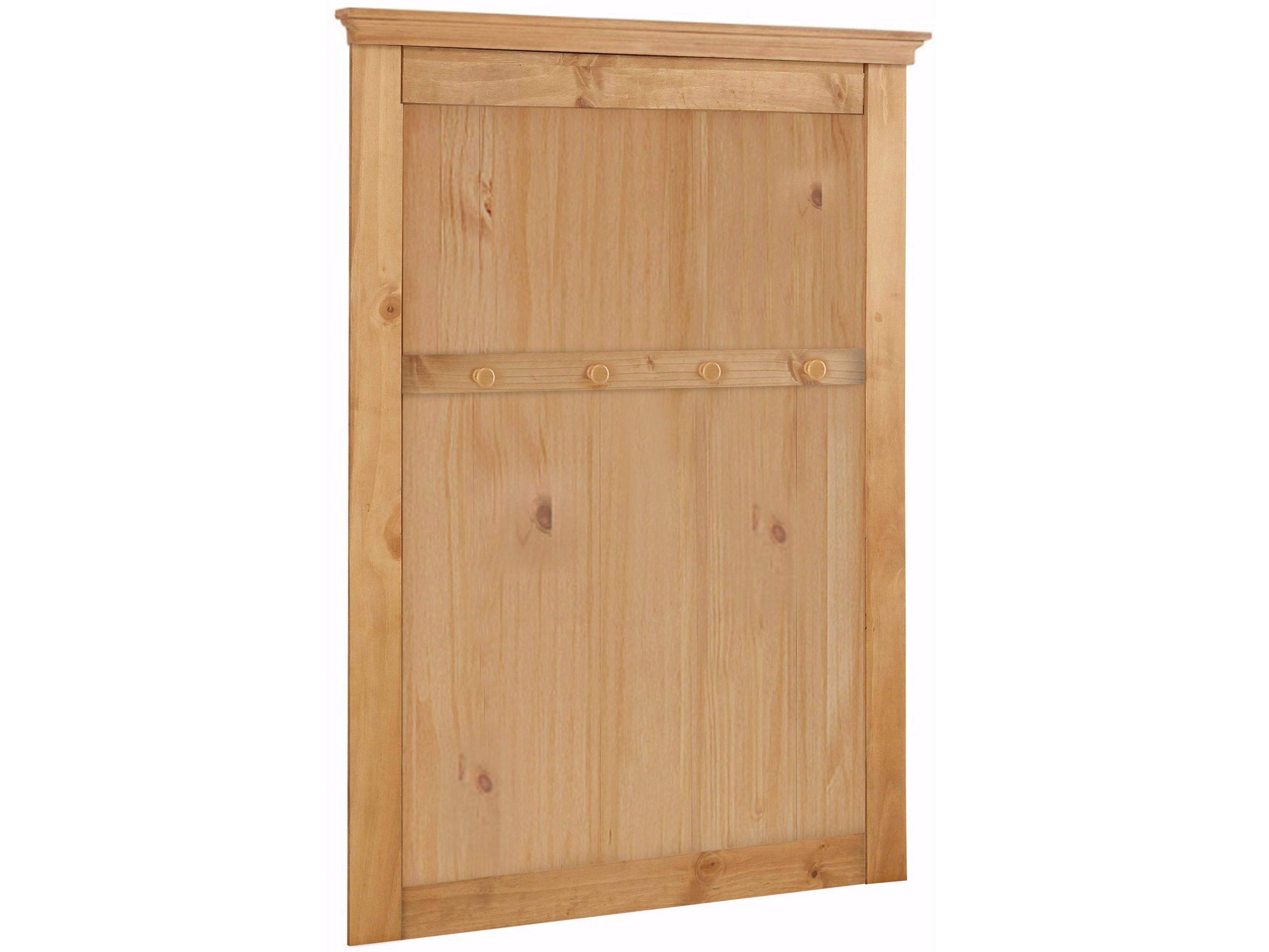 loft24 Wandgarderobe Selma, Garderobenpaneel aus Kiefer im Landhausstil, 4 Haken