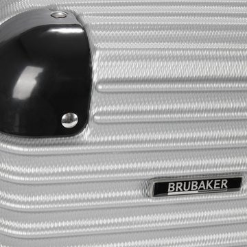 BRUBAKER Koffer London - Hartschalen Rollkoffer mit Zahlenschloss, 4 Rollen, ABS Reisekoffer 43 x 66,5 x 26 cm - Hartschalenkoffer Trolley, Größe L