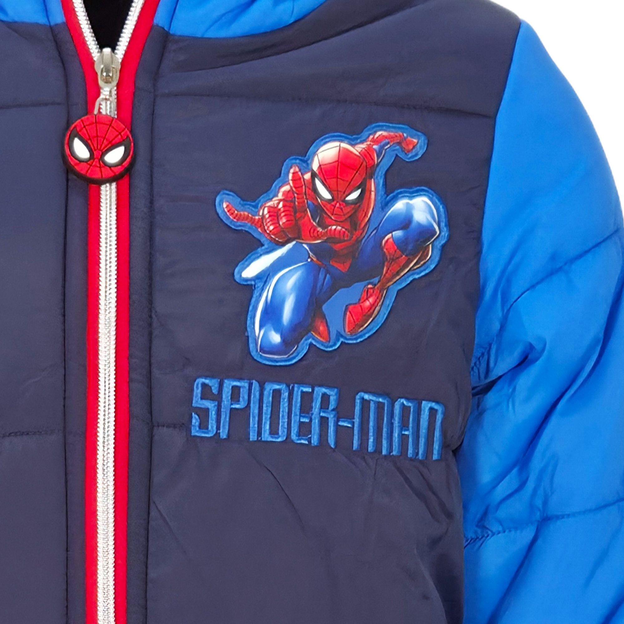MARVEL Winterjacke Marvel Spiderman Kinder Jungen Winterjacke Jacke mit Kapuze Gr. 98 bis 128