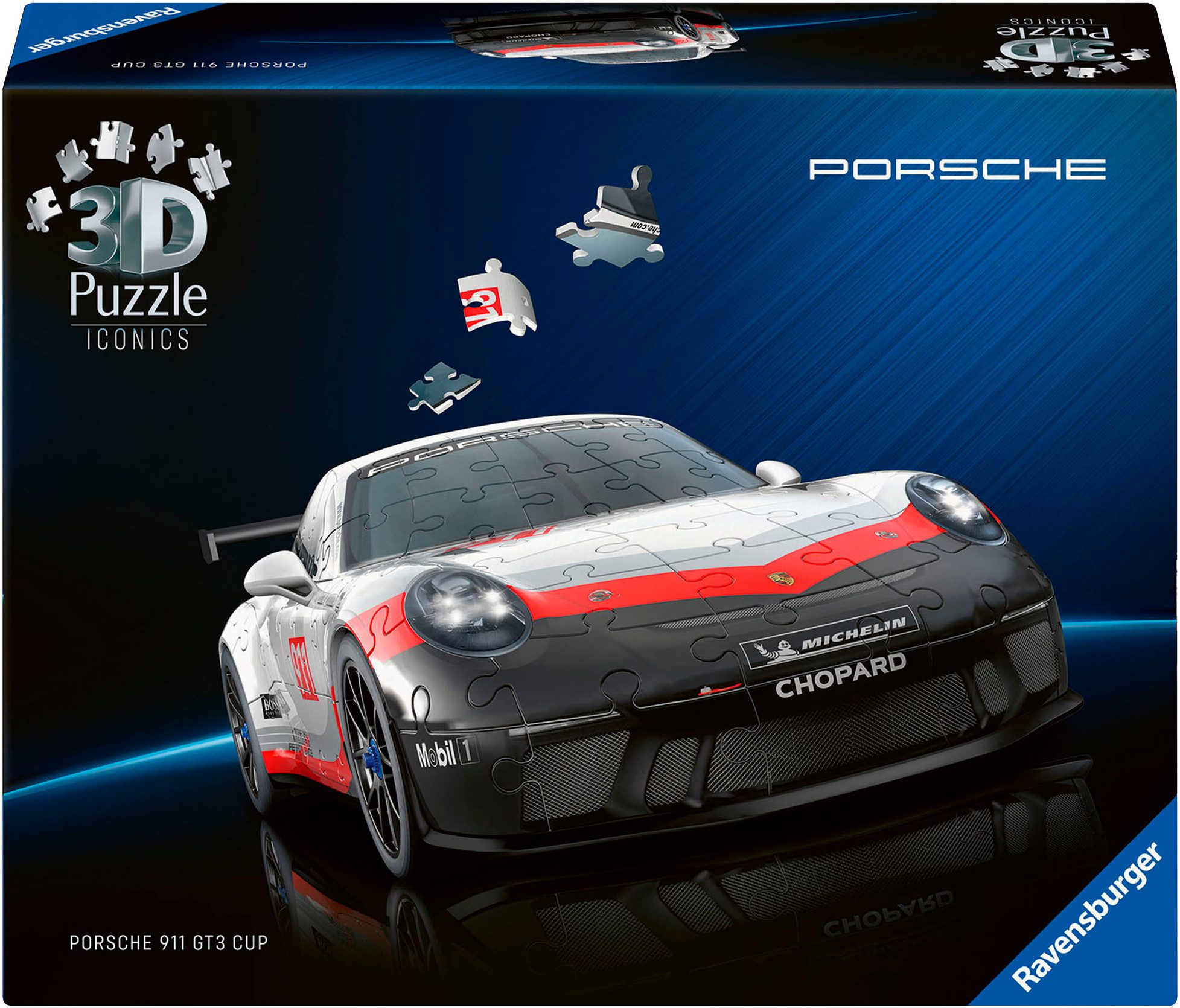 Ravensburger 3D-Puzzle Iconics: Porsche 911 GT3 günstig online kaufen