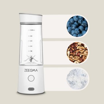 Zeegma Standmixer Vitamine Go, 300,00 W, Mixen und Zerkleinern von Eis / 5000 mAh / 300W