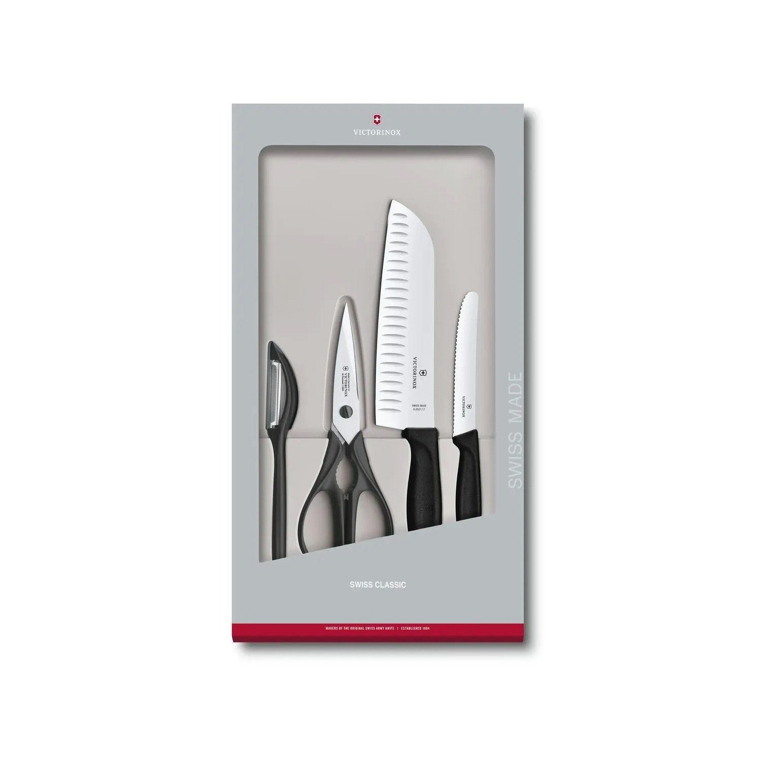 Victorinox Kochmesser 6.7133.4G, Swiss Classic 4-teiliges Küchenset