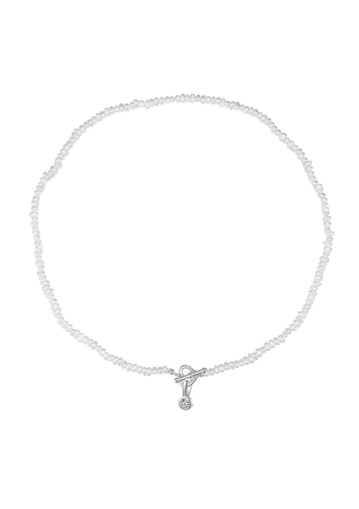 Hey Happiness Perlenkette Süßwasserperlen Herz Steg günstig online kaufen