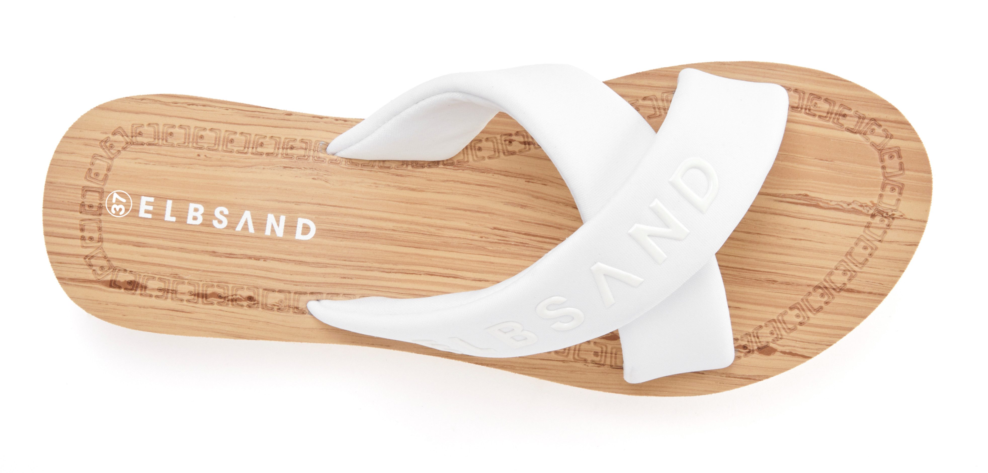 Elbsand Badeschuhe, Badeschlappe, Sommerschuhe, Pantolette,Badelatsche Badepantolette Sandale mit wasserabweisender und ultraleichter Sohle VEGAN