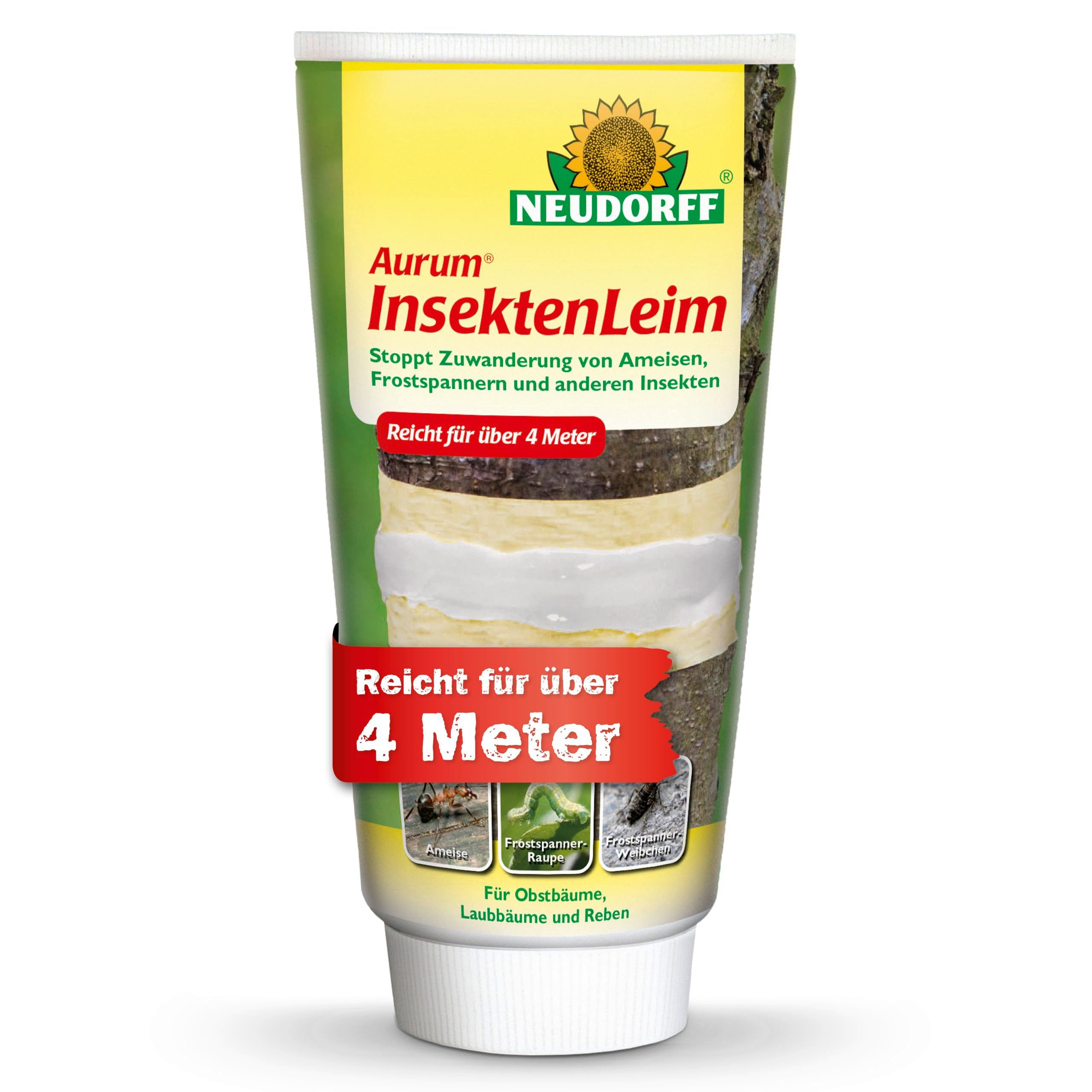 Neudorff Klebefalle Aurum InsektenLeim 125g für über 4m, Witterungsbeständiger Insektenleim für mechanischen Baumschutz
