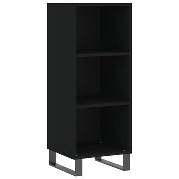 vidaXL Kleiderschrank Regal Highboard Schrank Hochschrank Schwarz 34,5x32,5x180 cm Holzwerks