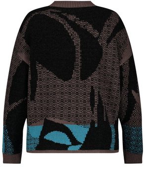 Samoon Rundhalspullover Pullover mit Jacquardmuster